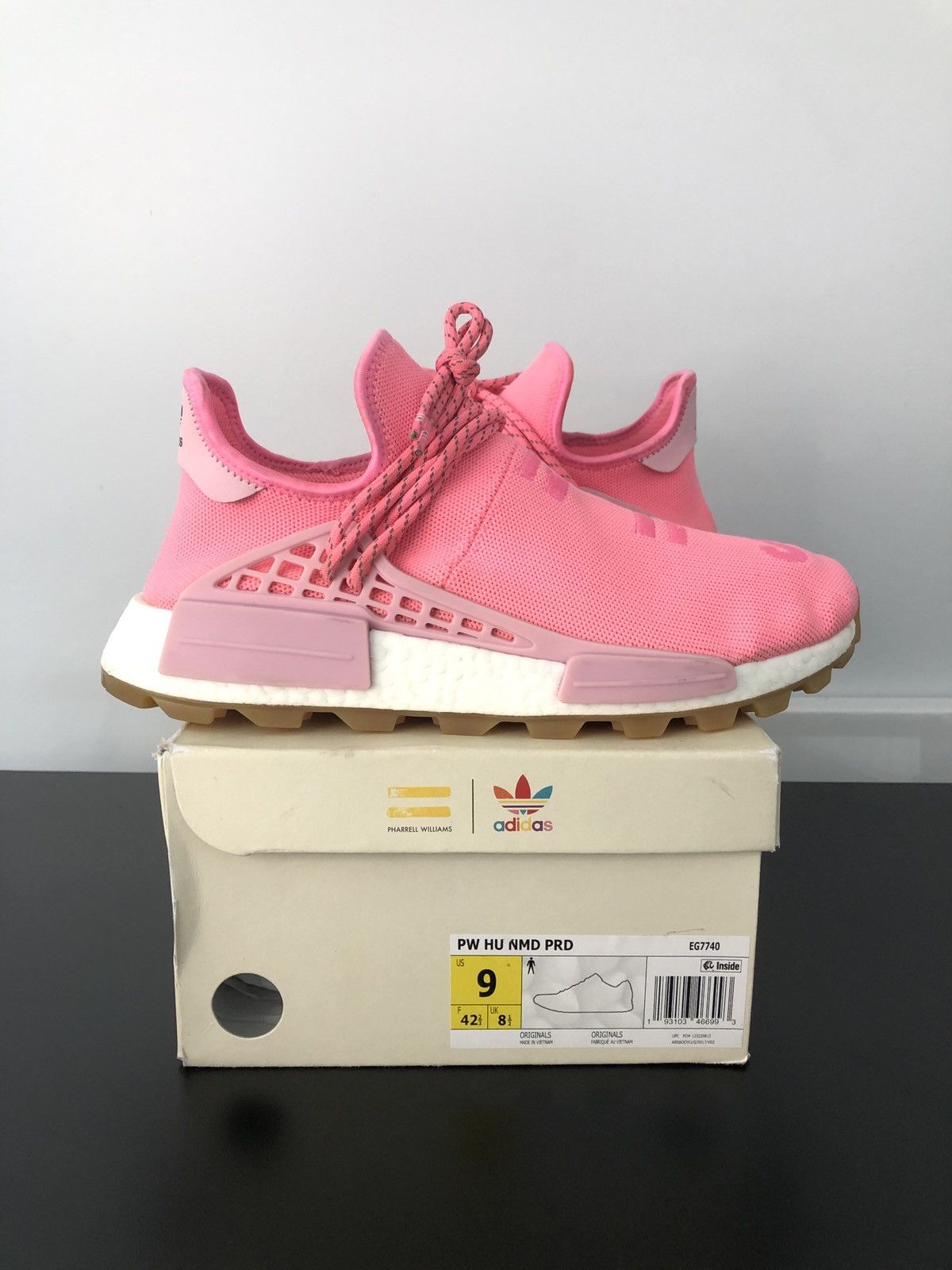 Pink Hu Nmd Trail PHARRELL X ADIDAS NMD HU TRAIL HOLI PINK GLOW