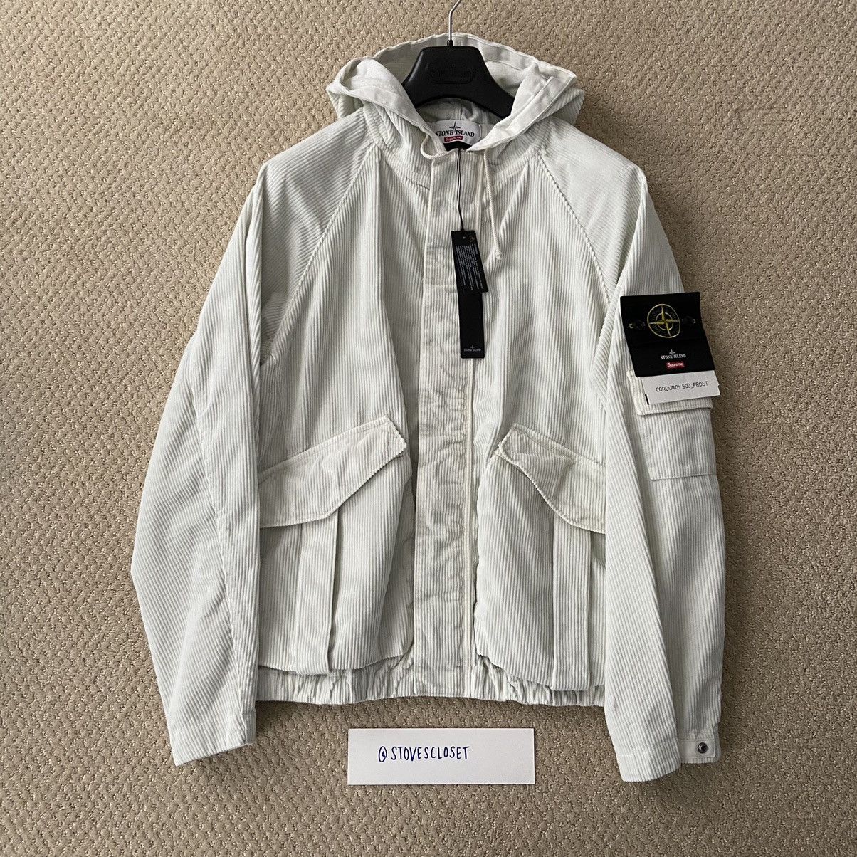 Supreme Supreme Stone Island Corduroy Jacket Stone White Medium