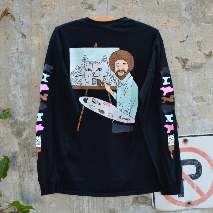 Rip N Dip Rip N Dip Paint With Bob Ross Long Sleeve Tee Shirt | Grailed