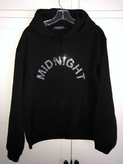 Midnight Studios Midnight Studios Swarovski Crystals Hoodie Black