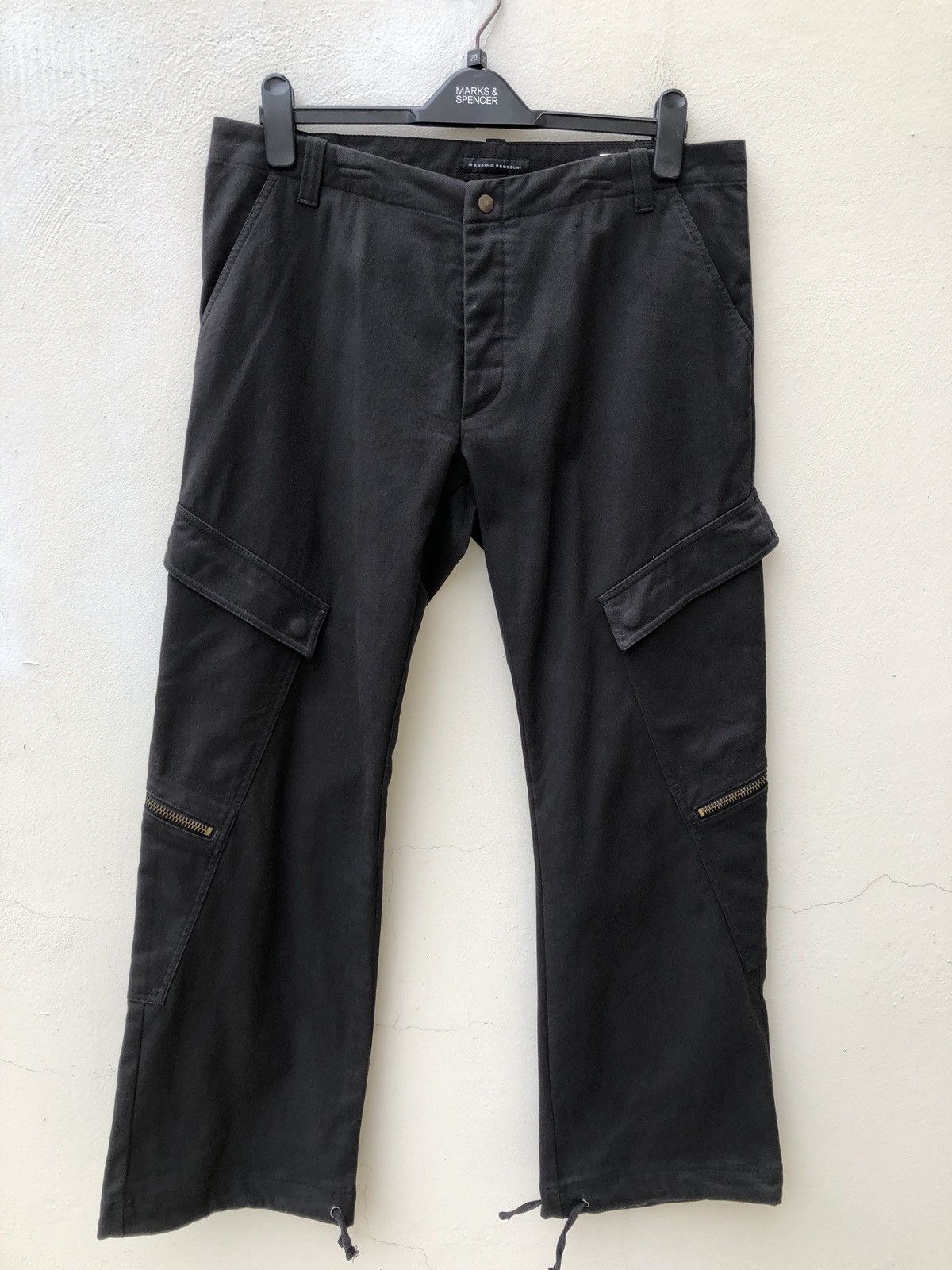 Vintage Vintage MASSIMO REBECCHI Sun Fade Flare Cargo Trouser Pant Size US 36 / EU 52 - 7 Thumbnail