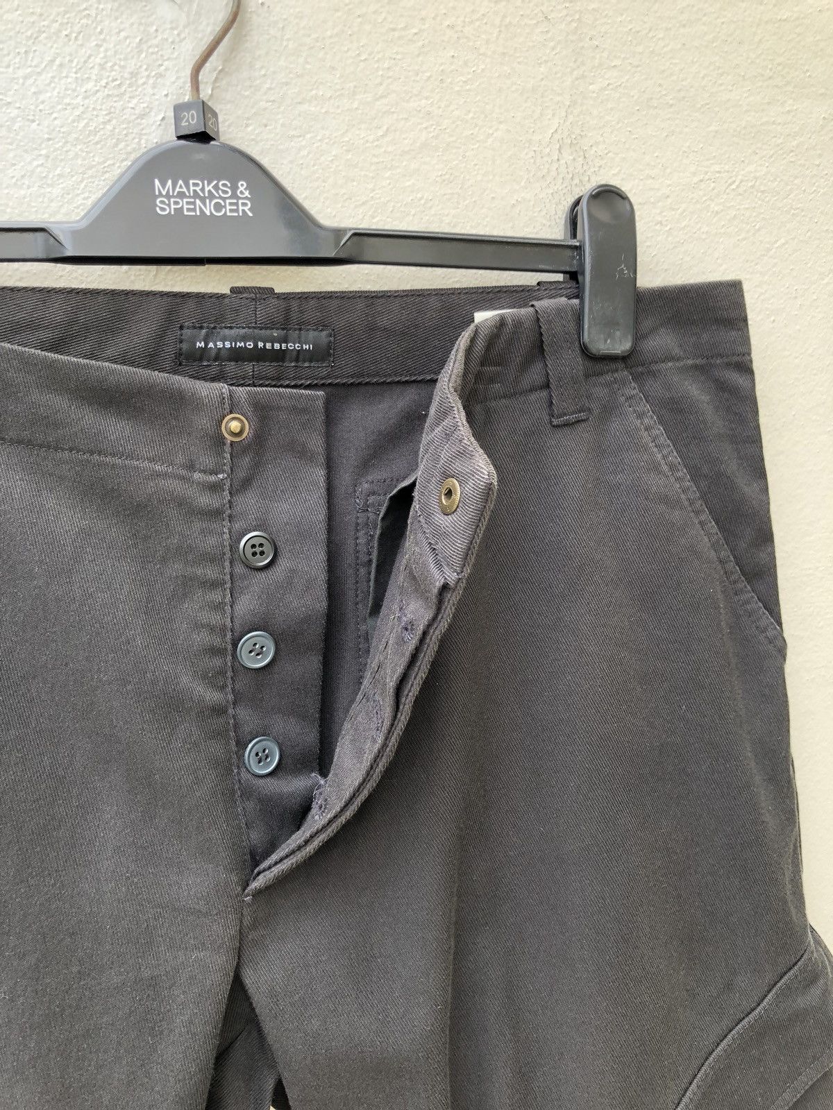 Vintage Vintage MASSIMO REBECCHI Sun Fade Flare Cargo Trouser Pant Size US 36 / EU 52 - 11 Thumbnail