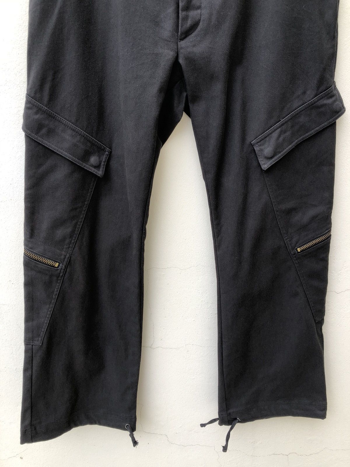 Vintage Vintage MASSIMO REBECCHI Sun Fade Flare Cargo Trouser Pant Size US 36 / EU 52 - 9 Thumbnail
