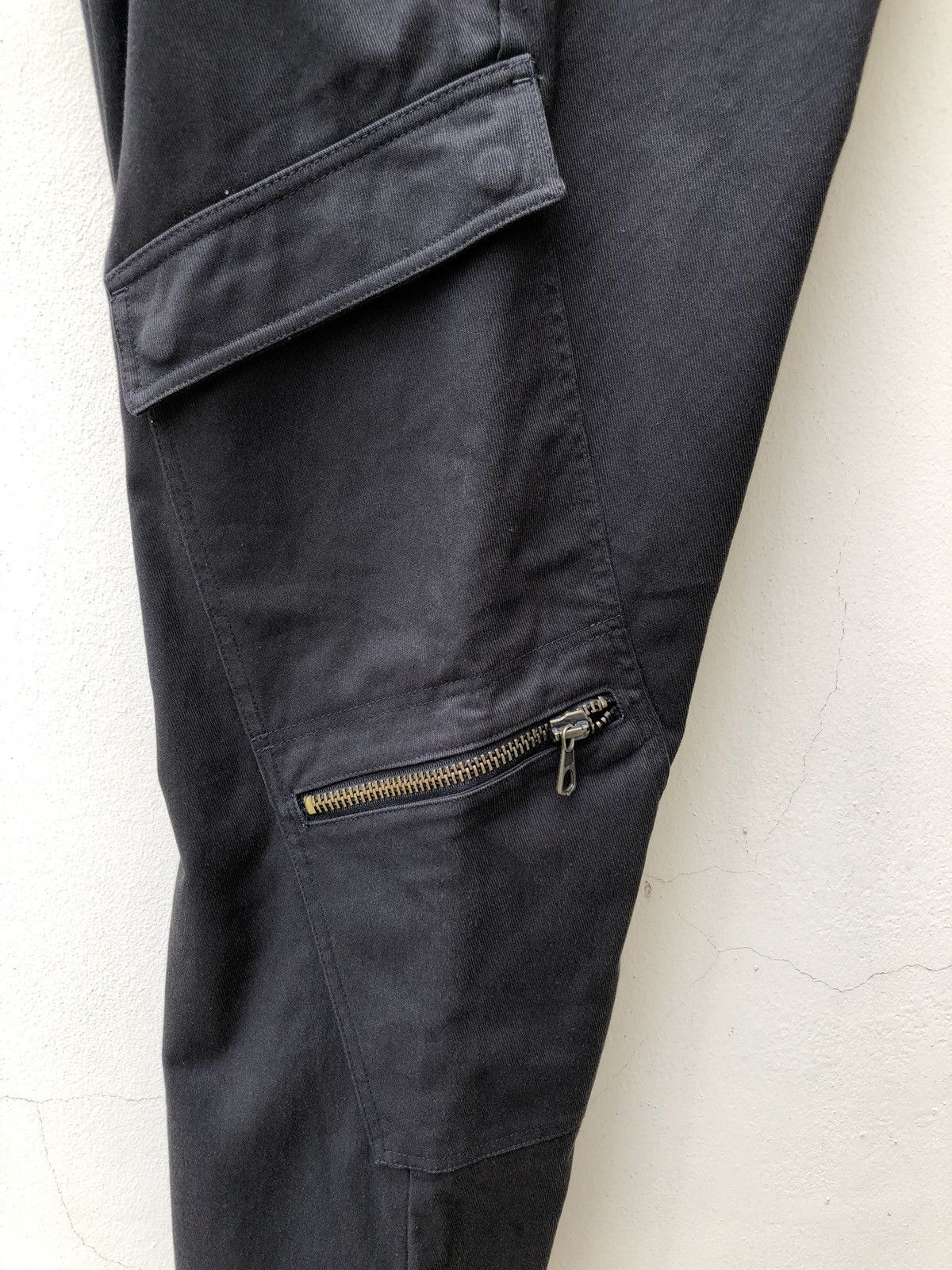 Vintage Vintage MASSIMO REBECCHI Sun Fade Flare Cargo Trouser Pant Size US 36 / EU 52 - 17 Thumbnail