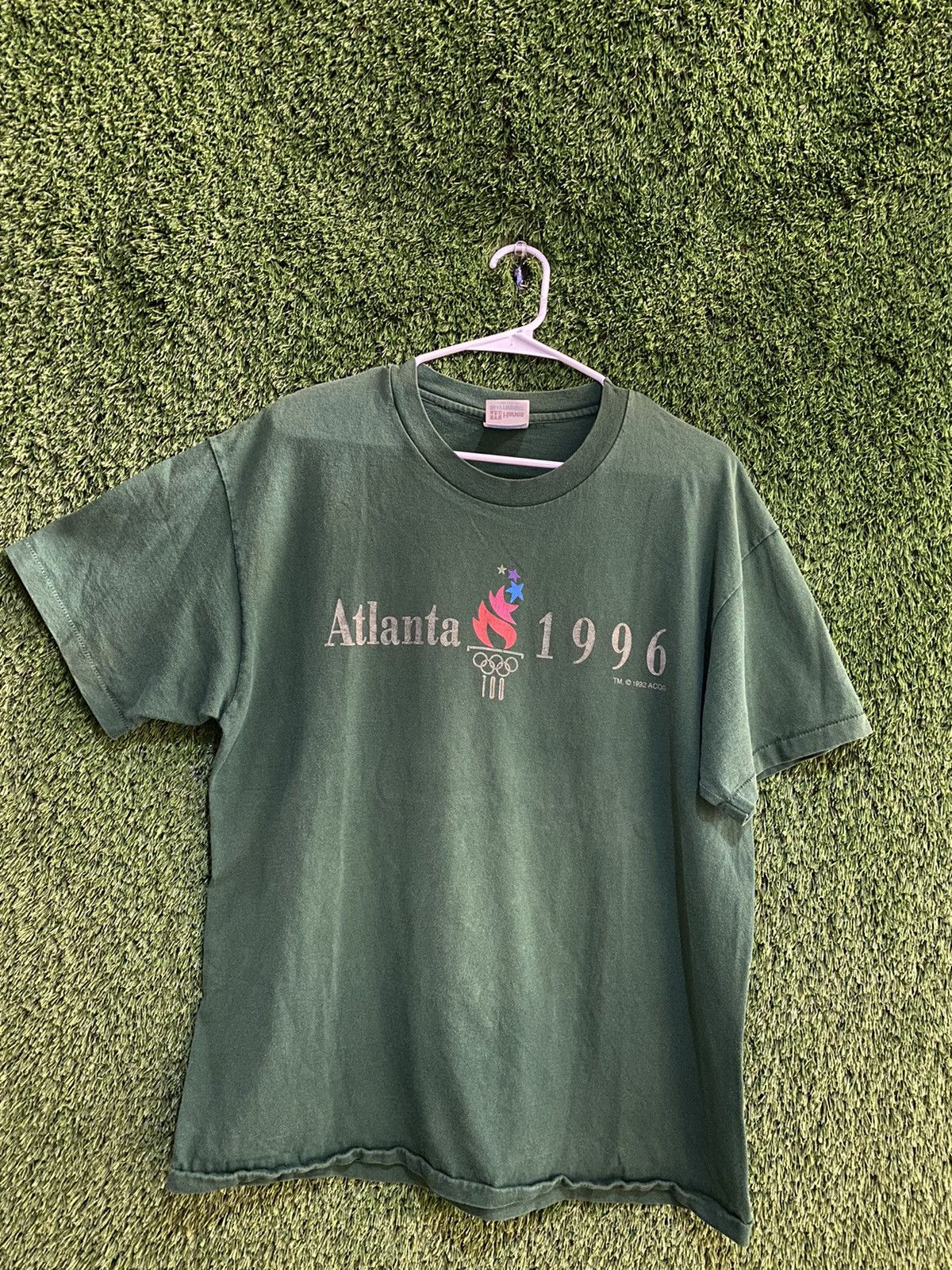 Vintage 96 Atlanta Single Stitch Olympics Tee Size US L / EU 52-54 / 3 - 1 Thumbnail