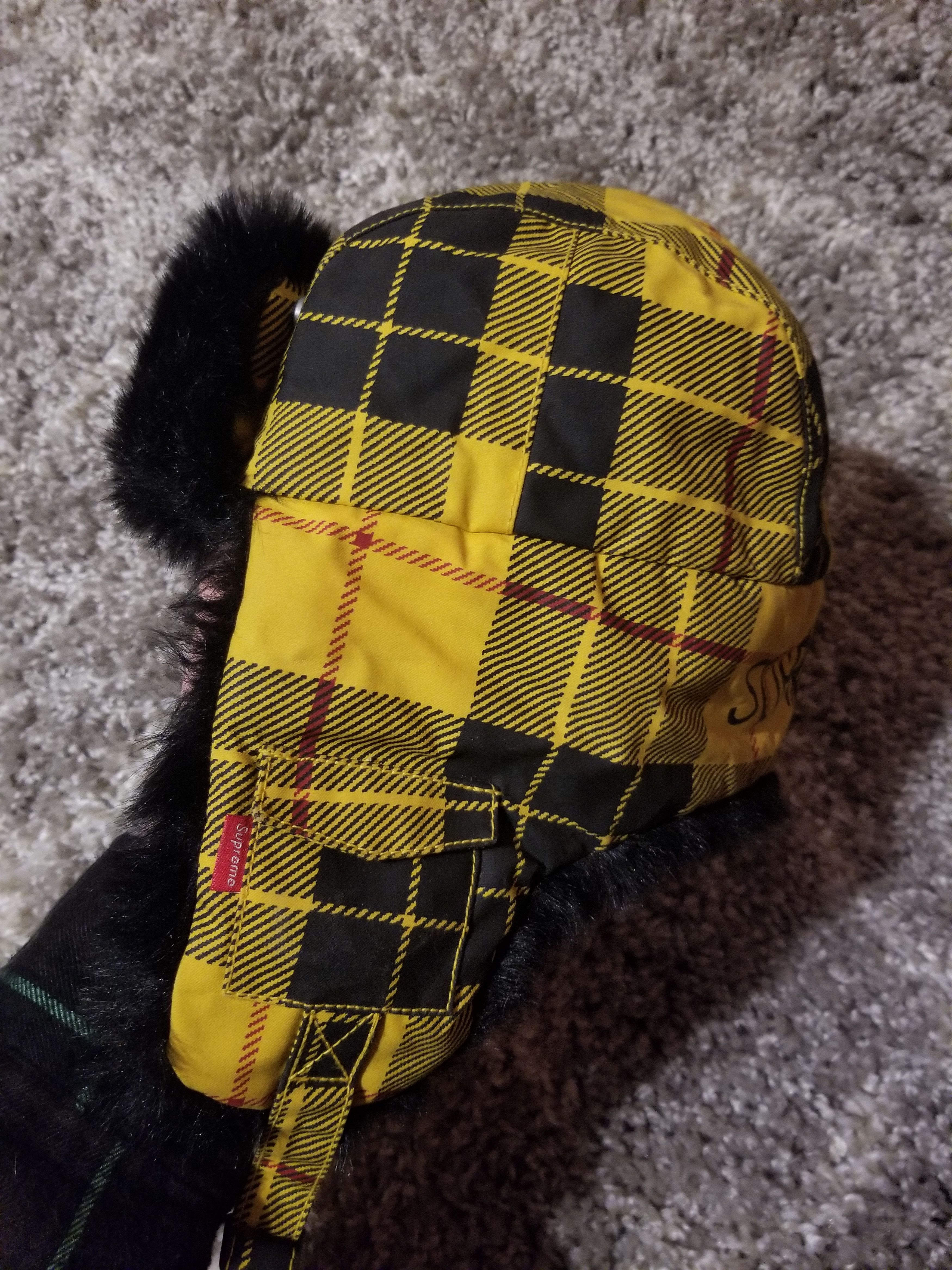 Supreme Supreme Fall/Winter 2014 Yellow Red Black trooper hat used Size ONE SIZE - 5 Thumbnail