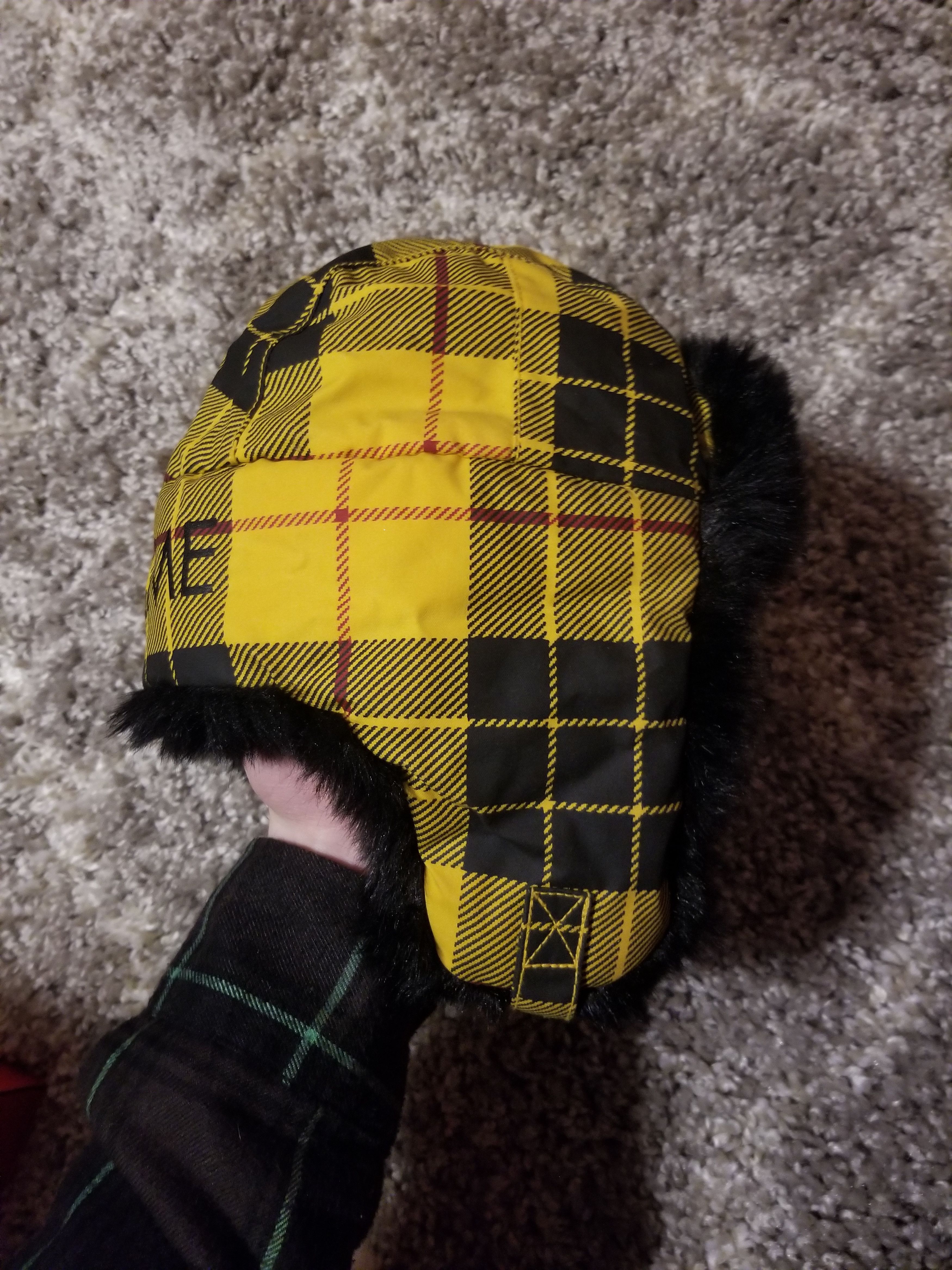 Supreme Supreme Fall/Winter 2014 Yellow Red Black trooper hat used Size ONE SIZE - 2 Thumbnail