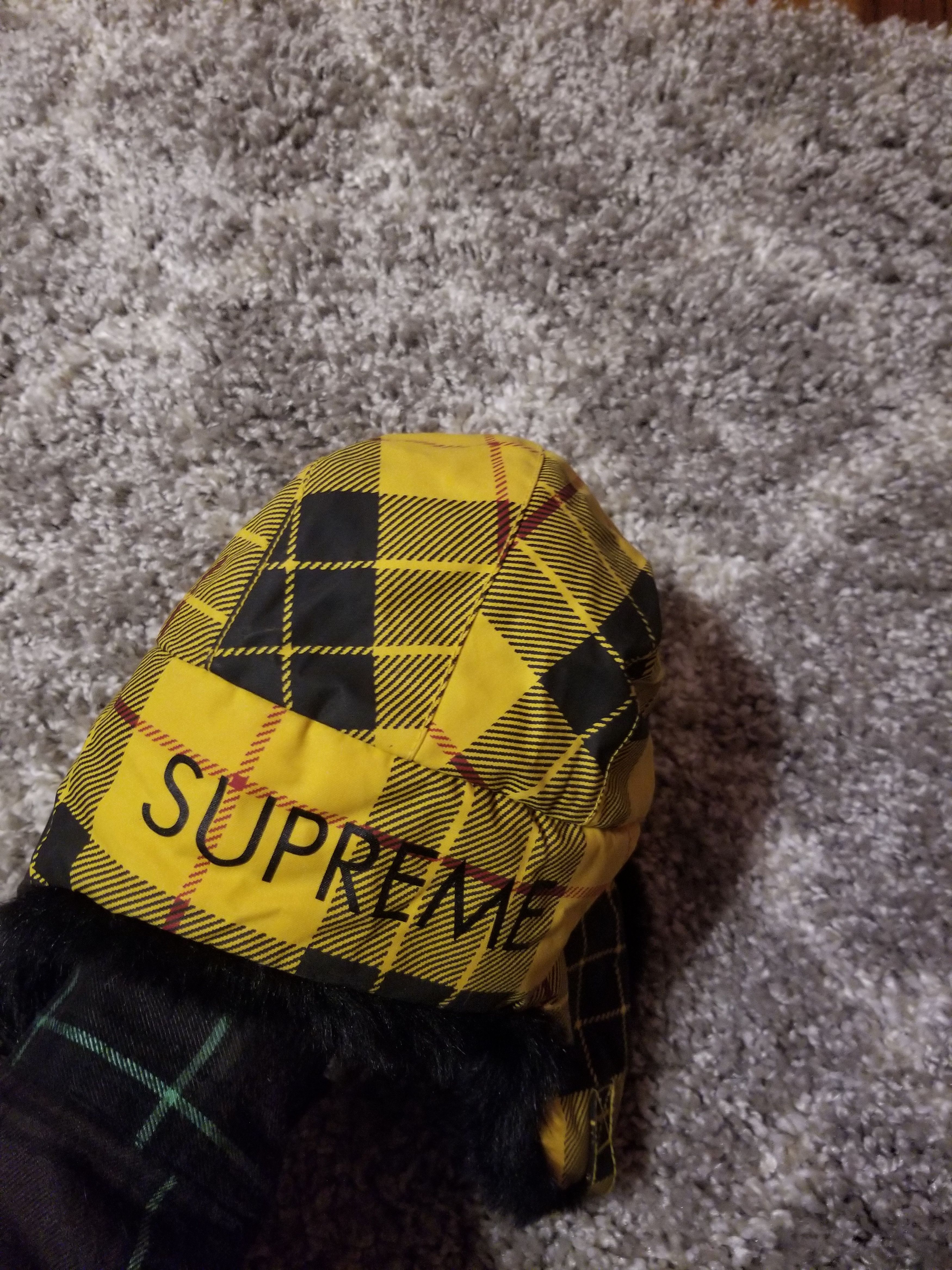 Supreme Supreme Fall/Winter 2014 Yellow Red Black trooper hat used Size ONE SIZE - 3 Thumbnail