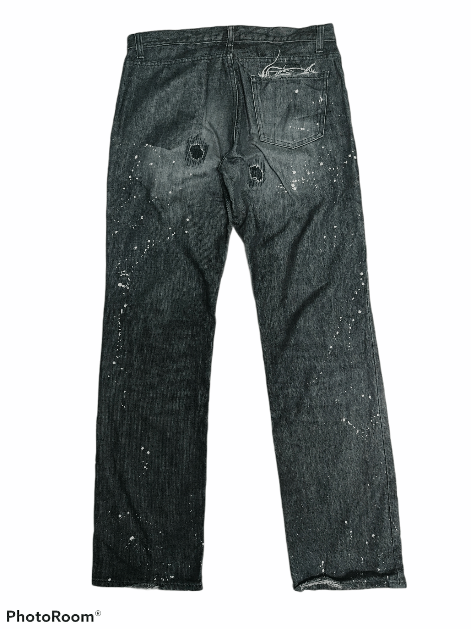 Japanese Brand × Vintage Rock Denim Number (N)ine Style splatters Patchwork Size US 32 / EU 48 - 2 Thumbnail