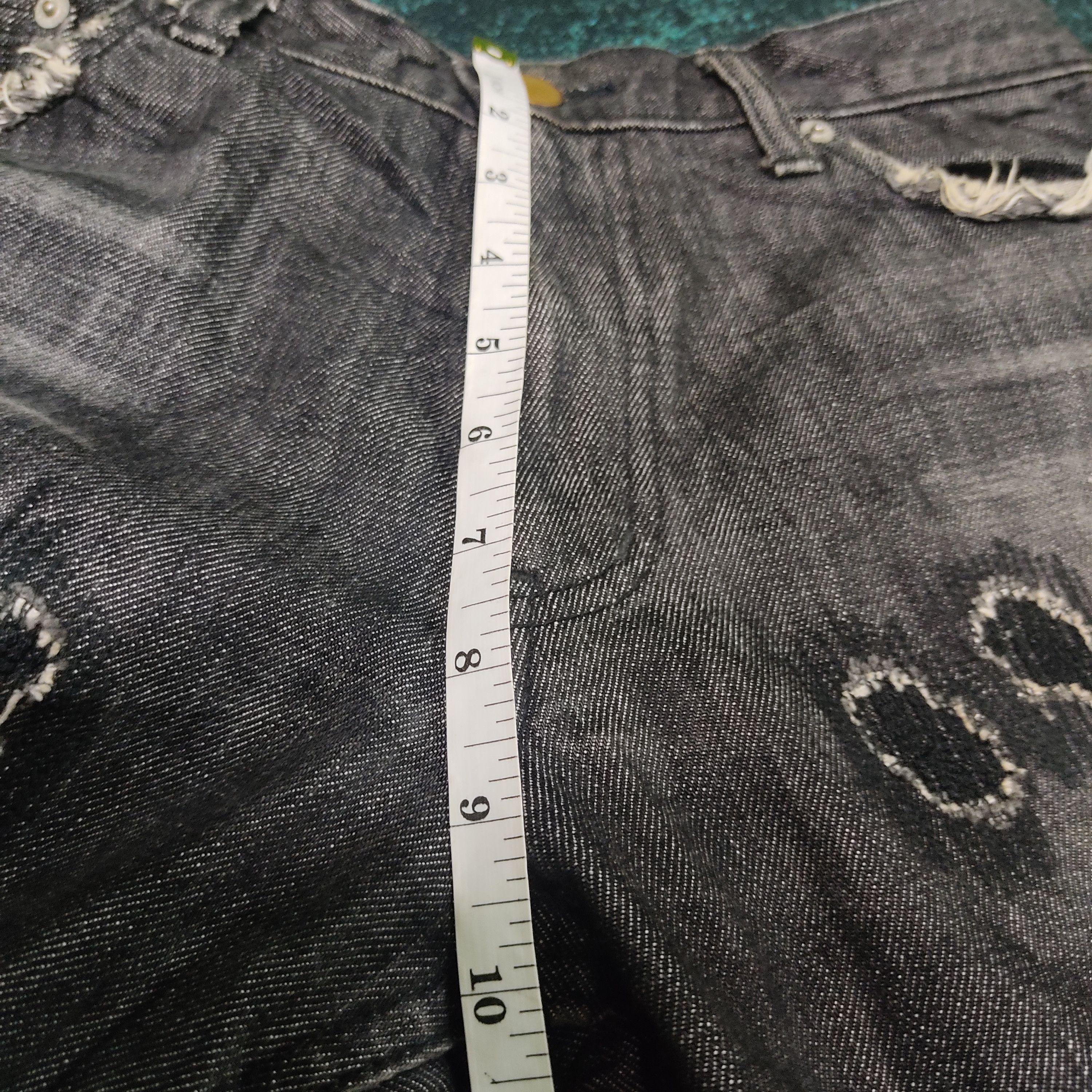 Japanese Brand × Vintage Rock Denim Number (N)ine Style splatters Patchwork Size US 32 / EU 48 - 8 Thumbnail