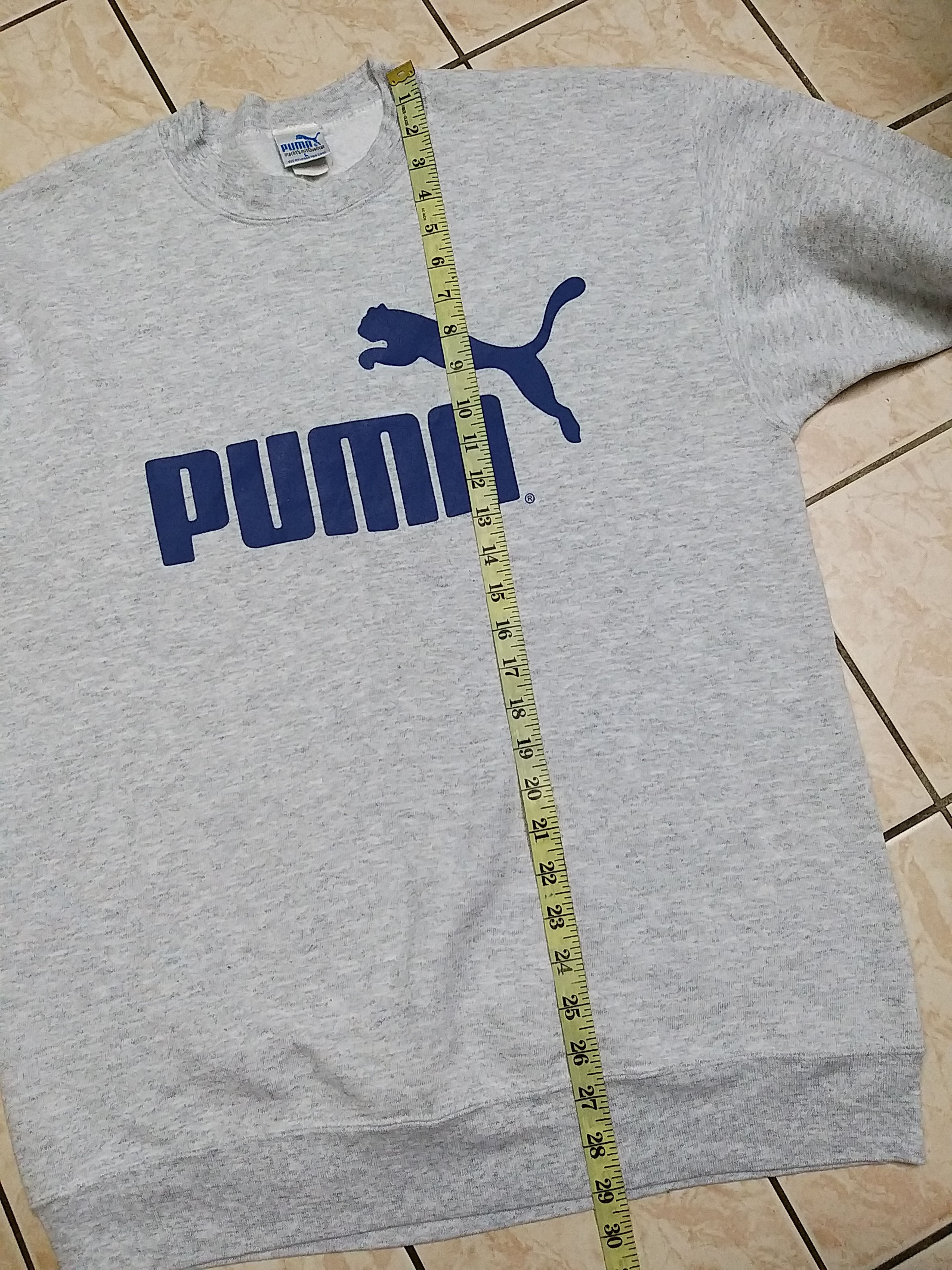 Puma VINTAGE PUMA BIG LOGO PULLOVER SWEATSHIRT Size US L / EU 52-54 / 3 - 6 Thumbnail