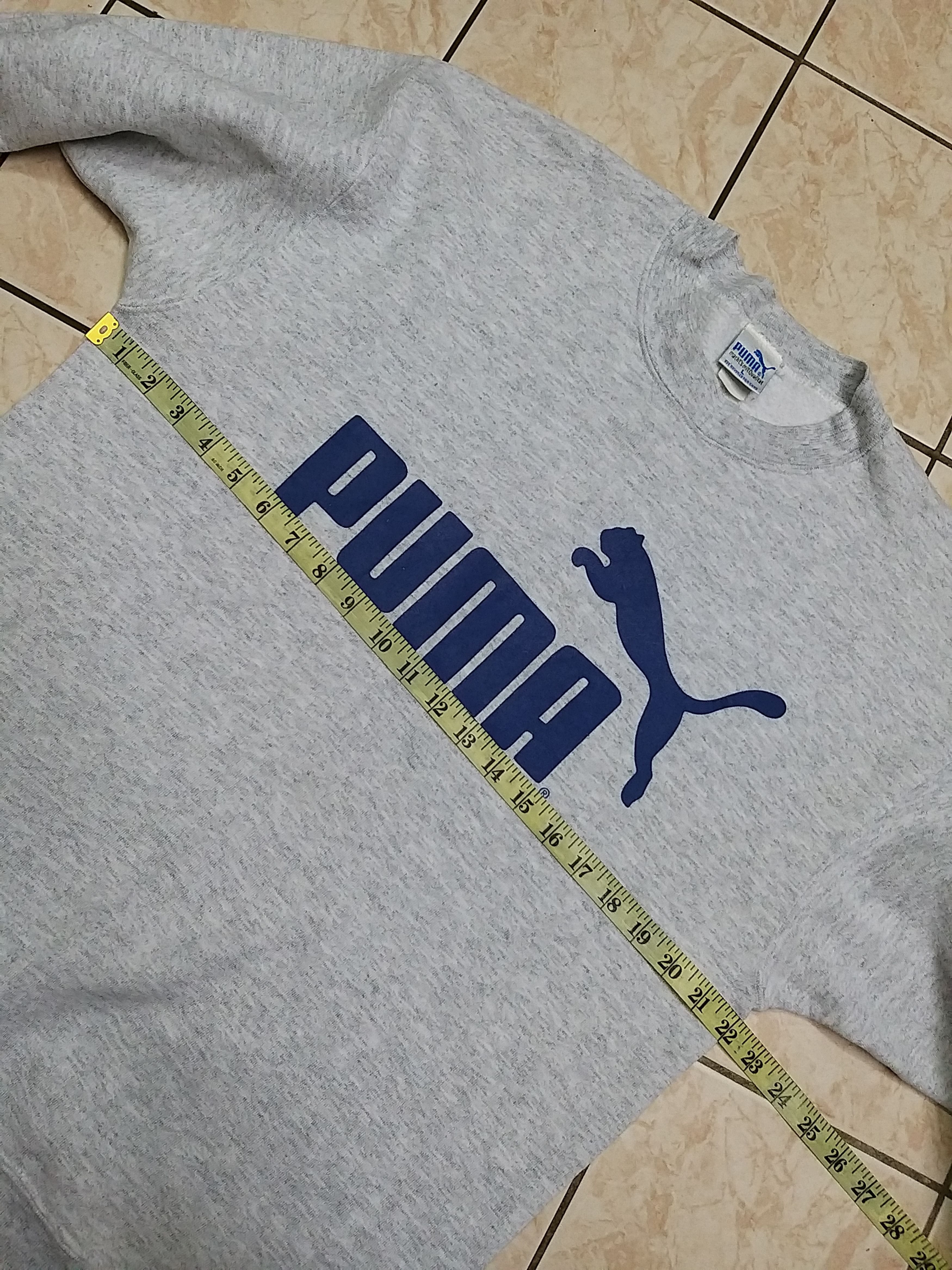 Puma VINTAGE PUMA BIG LOGO PULLOVER SWEATSHIRT Size US L / EU 52-54 / 3 - 5 Thumbnail