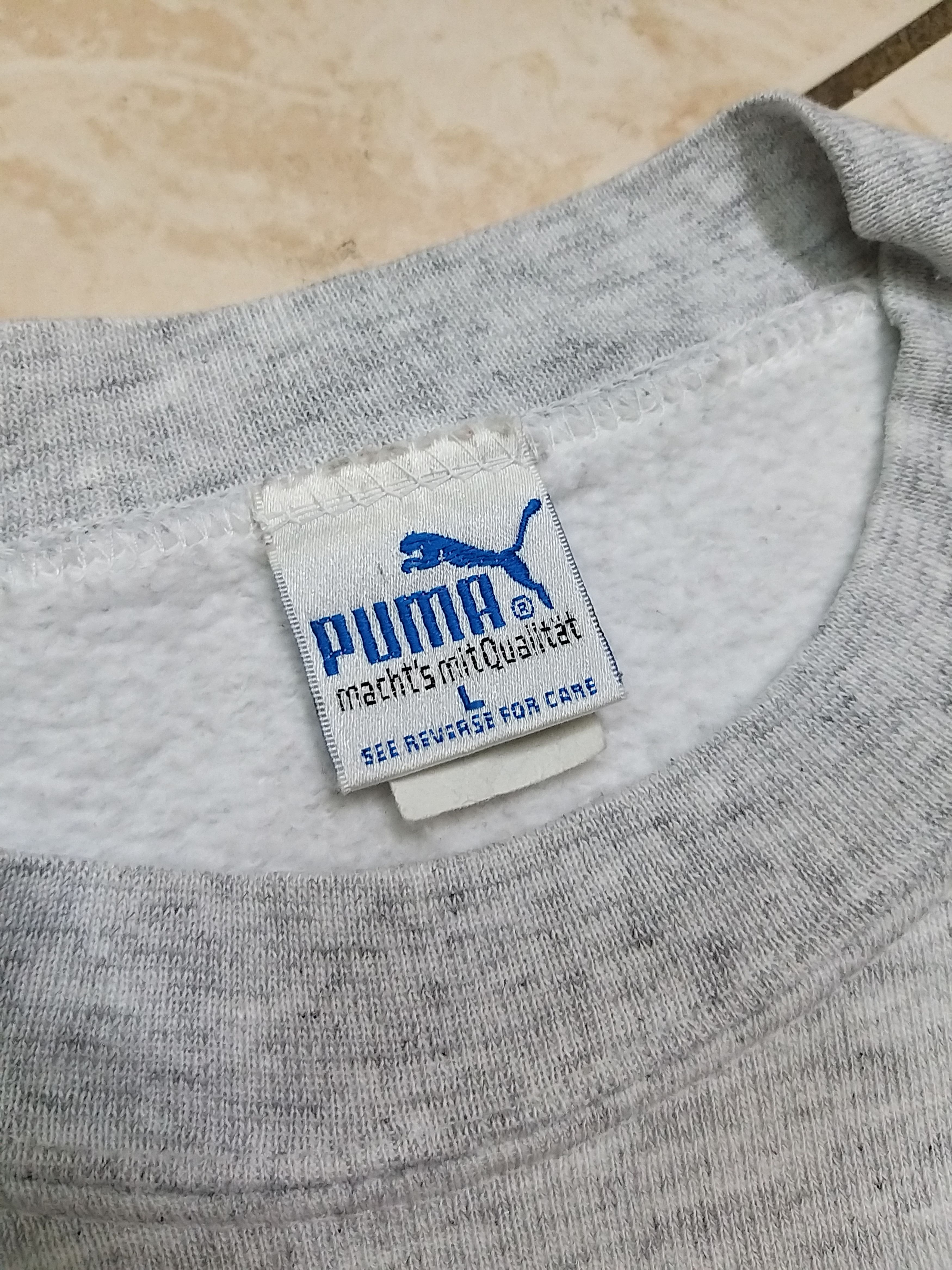 Puma VINTAGE PUMA BIG LOGO PULLOVER SWEATSHIRT Size US L / EU 52-54 / 3 - 8 Thumbnail