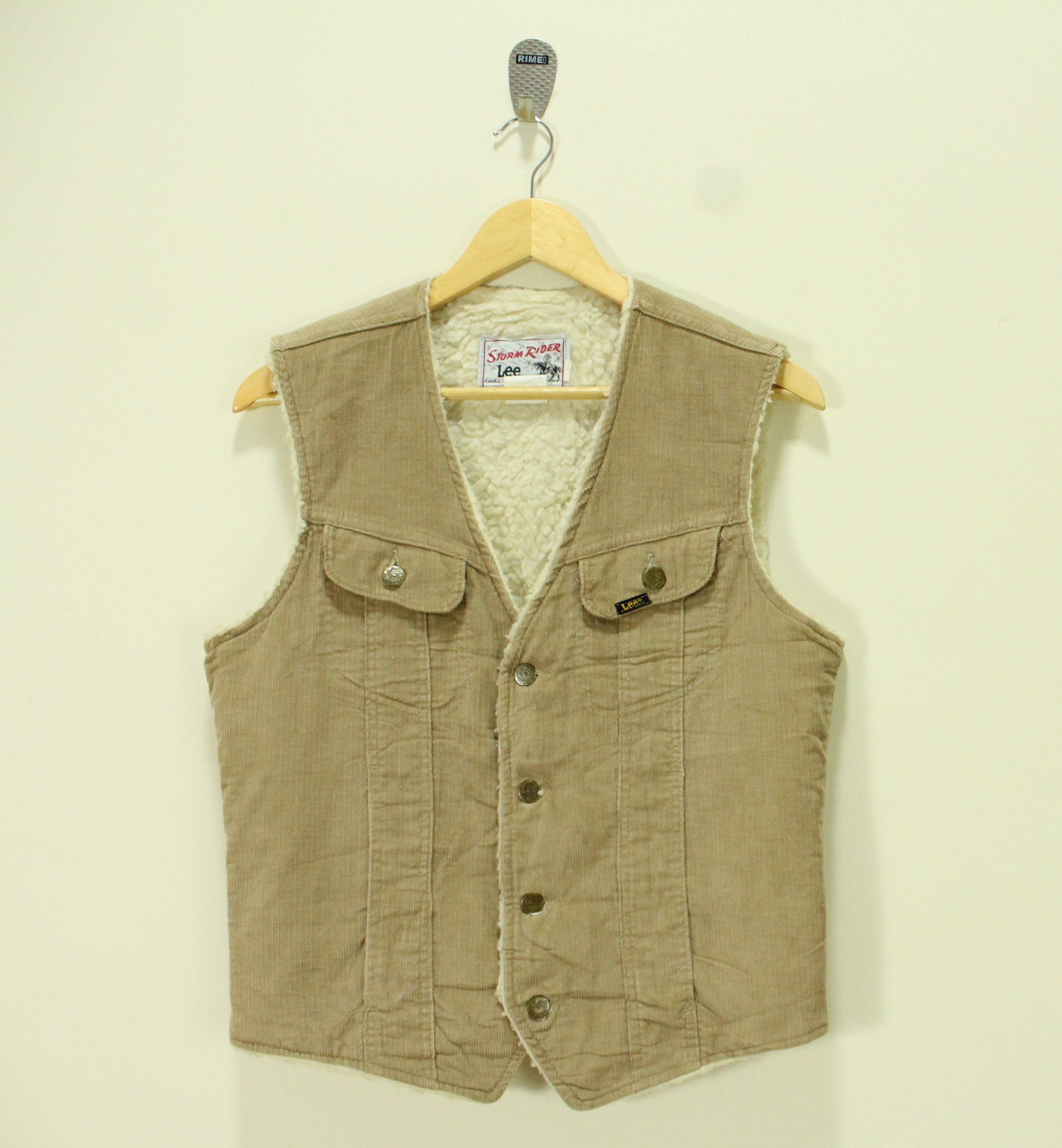 Lee × Vintage Vintage LEE STORM RIDER Vest Jacket Corduroy Size US S / EU 44-46 / 1 - 1 Thumbnail