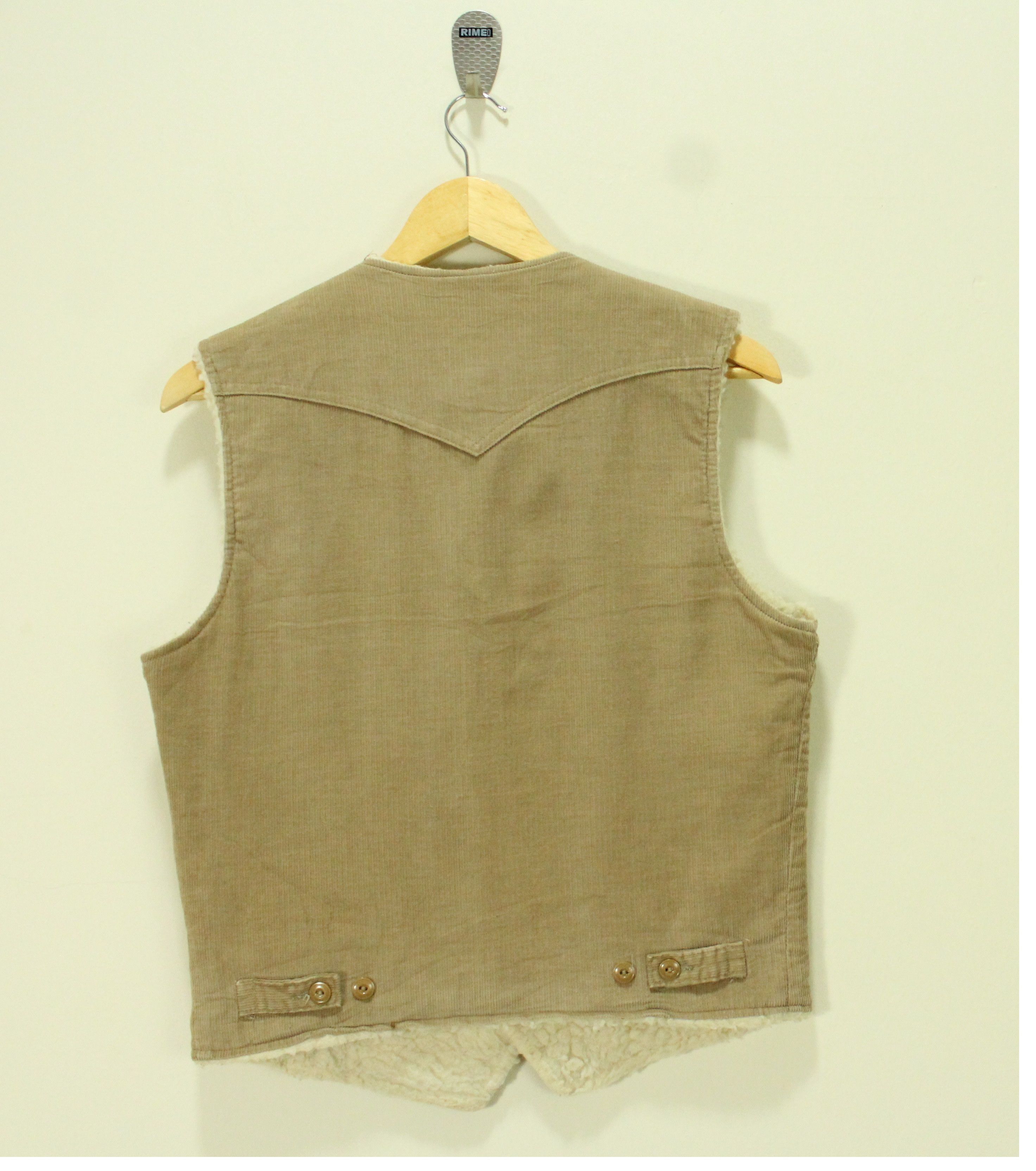 Lee × Vintage Vintage LEE STORM RIDER Vest Jacket Corduroy Size US S / EU 44-46 / 1 - 2 Thumbnail