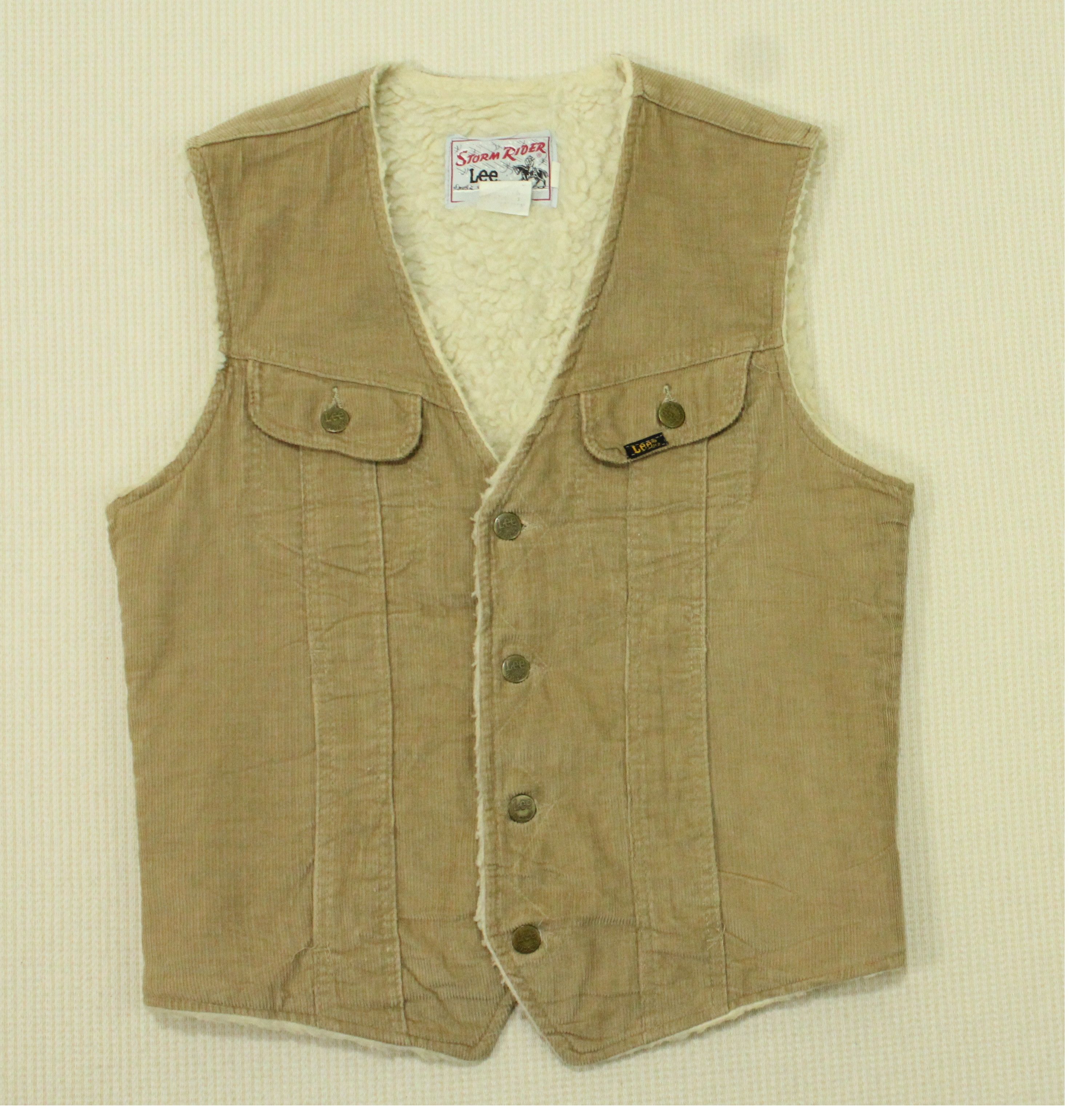 Lee × Vintage Vintage LEE STORM RIDER Vest Jacket Corduroy Size US S / EU 44-46 / 1 - 5 Thumbnail
