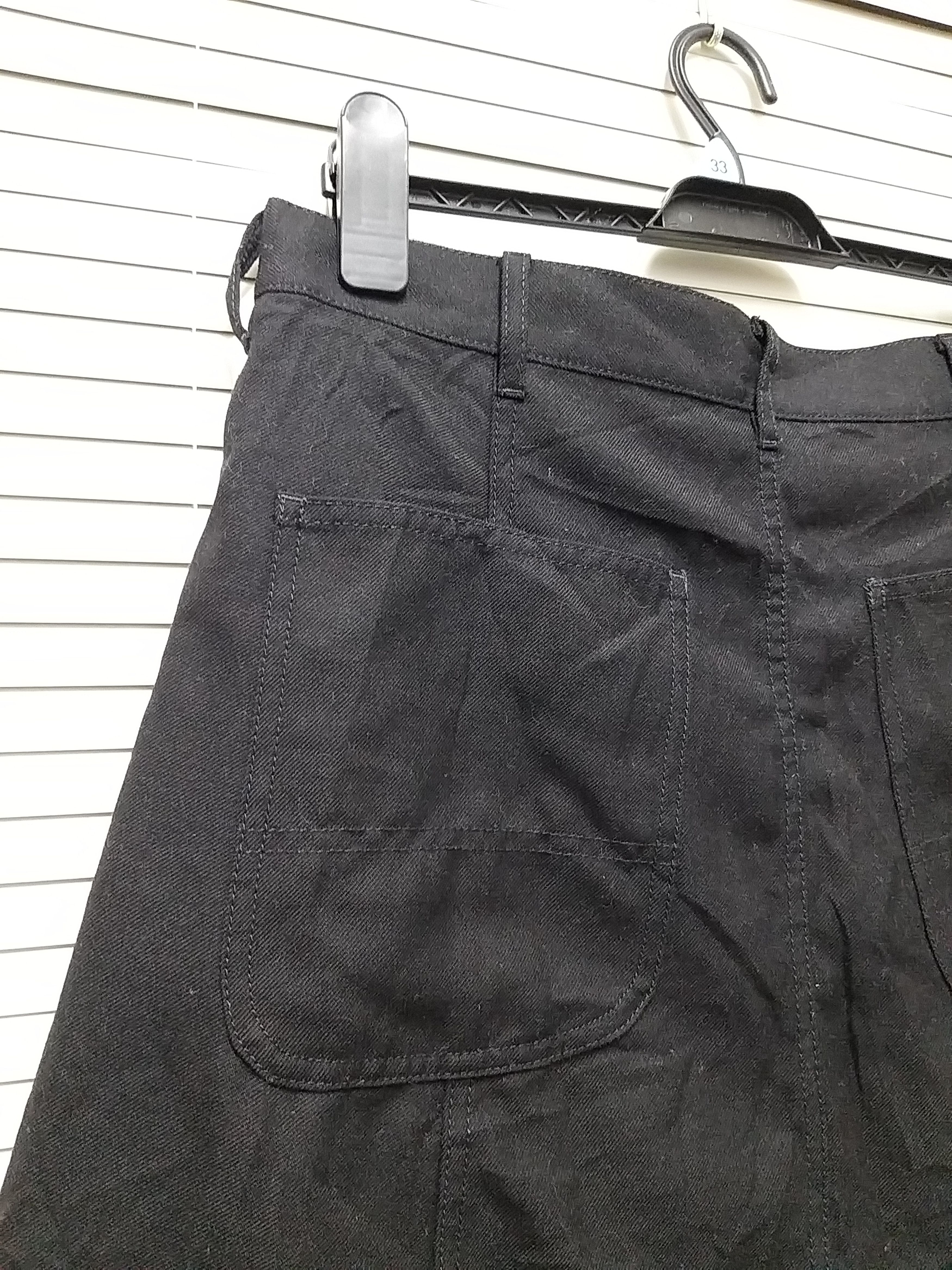 Comme des Garcons CDG SHIRT Black Drop-Crotch Wool Shorts Size US 32 / EU 48 - 4 Thumbnail
