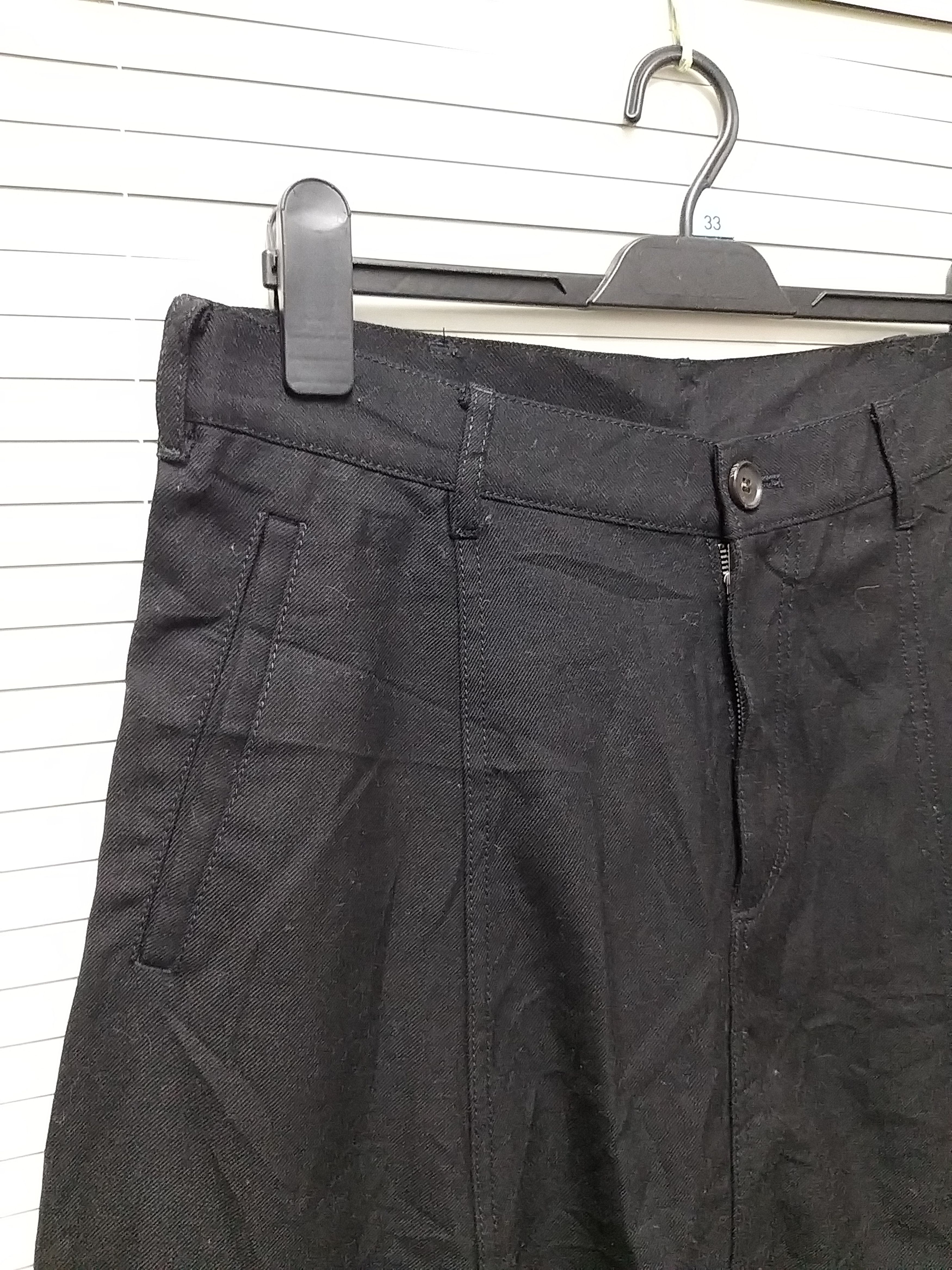 Comme des Garcons CDG SHIRT Black Drop-Crotch Wool Shorts Size US 32 / EU 48 - 3 Thumbnail