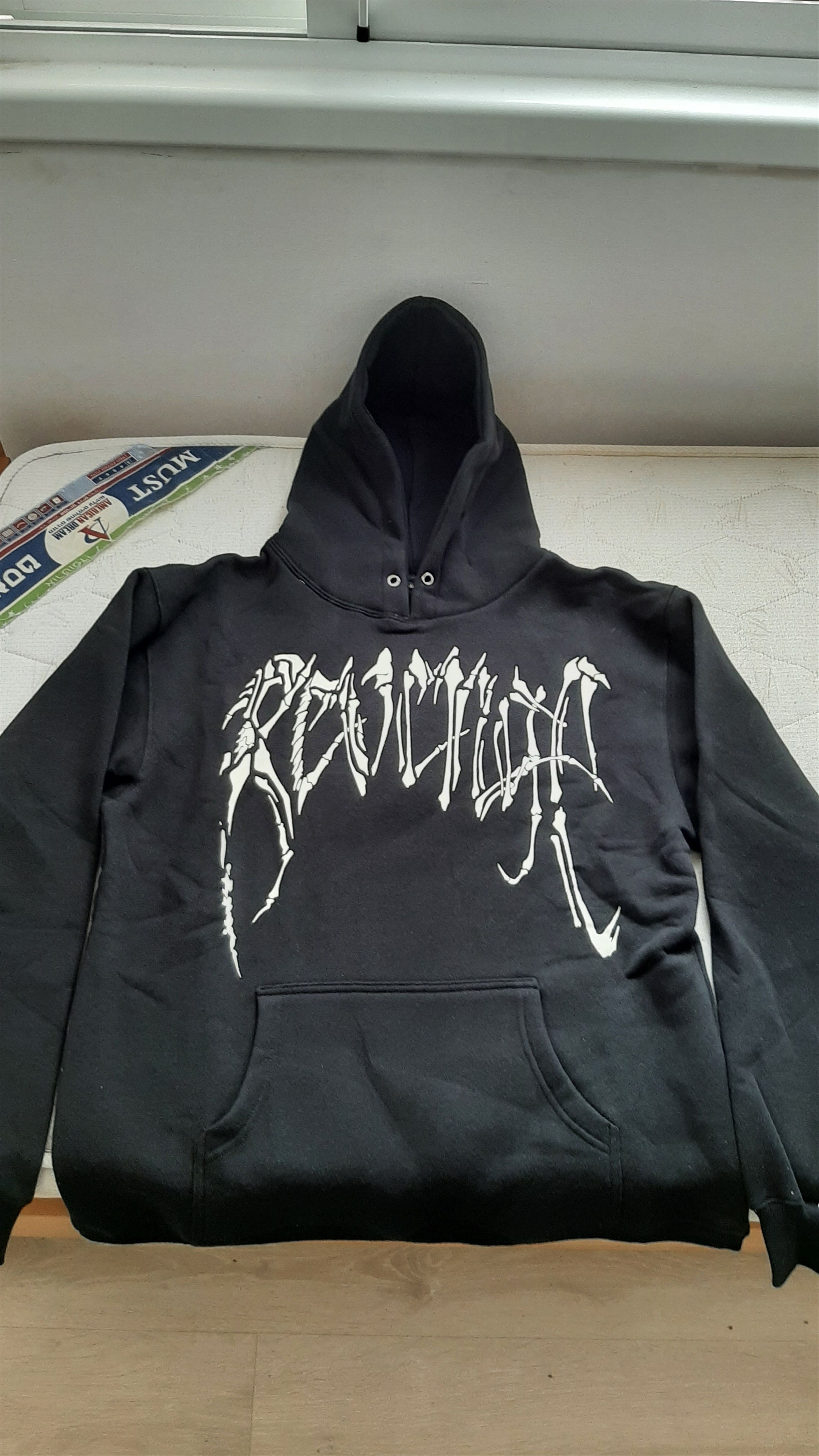 Revenge Revenge Bones Hoodie Black | Grailed