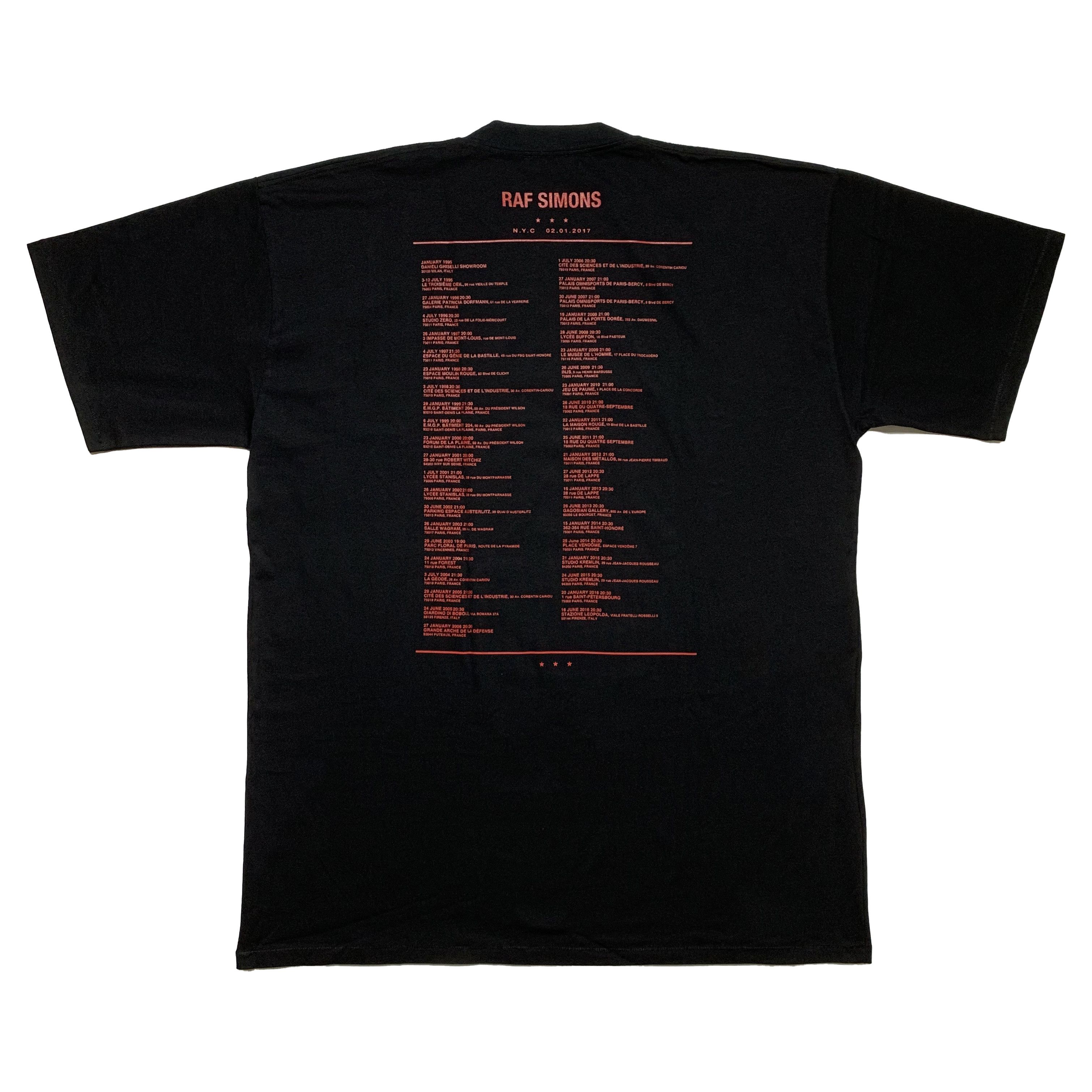 Raf Simons America Tour T-shirt