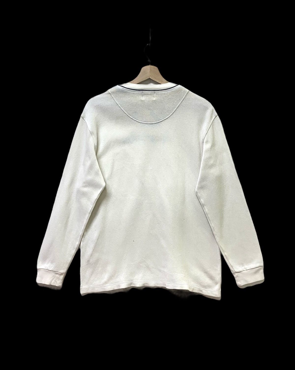 Cerruti 1881 × Vintage Vintage 90s Cerutti Sport Crewneck Spellout Pullover White Size US M / EU 48-50 / 2 - 2 Thumbnail