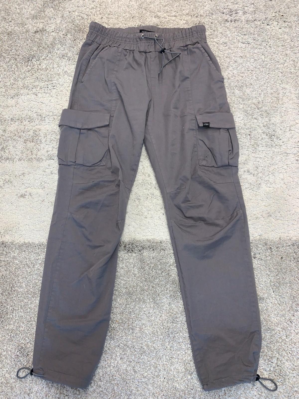 LFDY LFDY Live Fast Die Young Light Grey Cargo Pants | Grailed