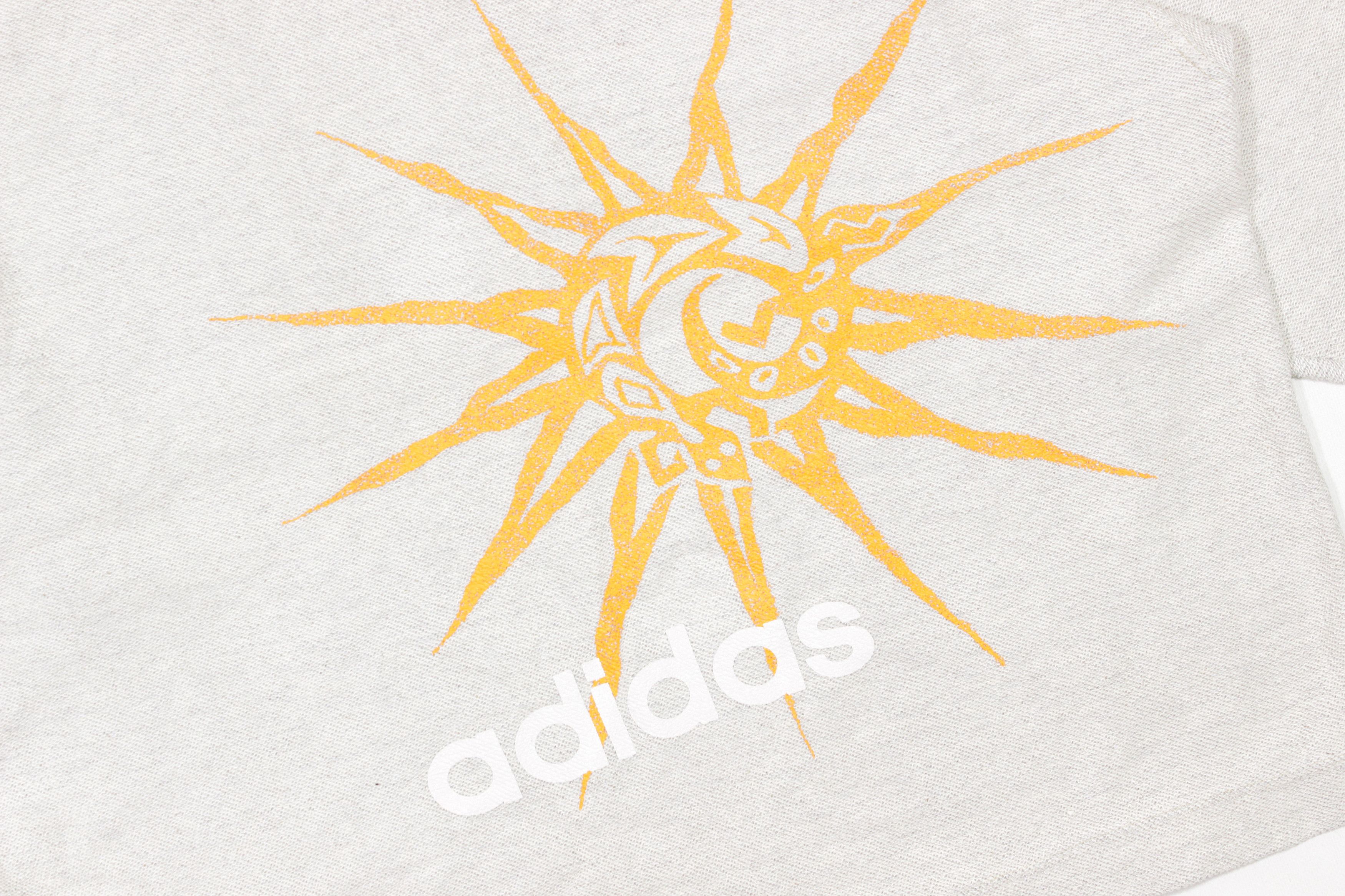 Adidas 90S Sun Logo Baggy Hoodie Size US S / EU 44-46 / 1 - 3 Thumbnail