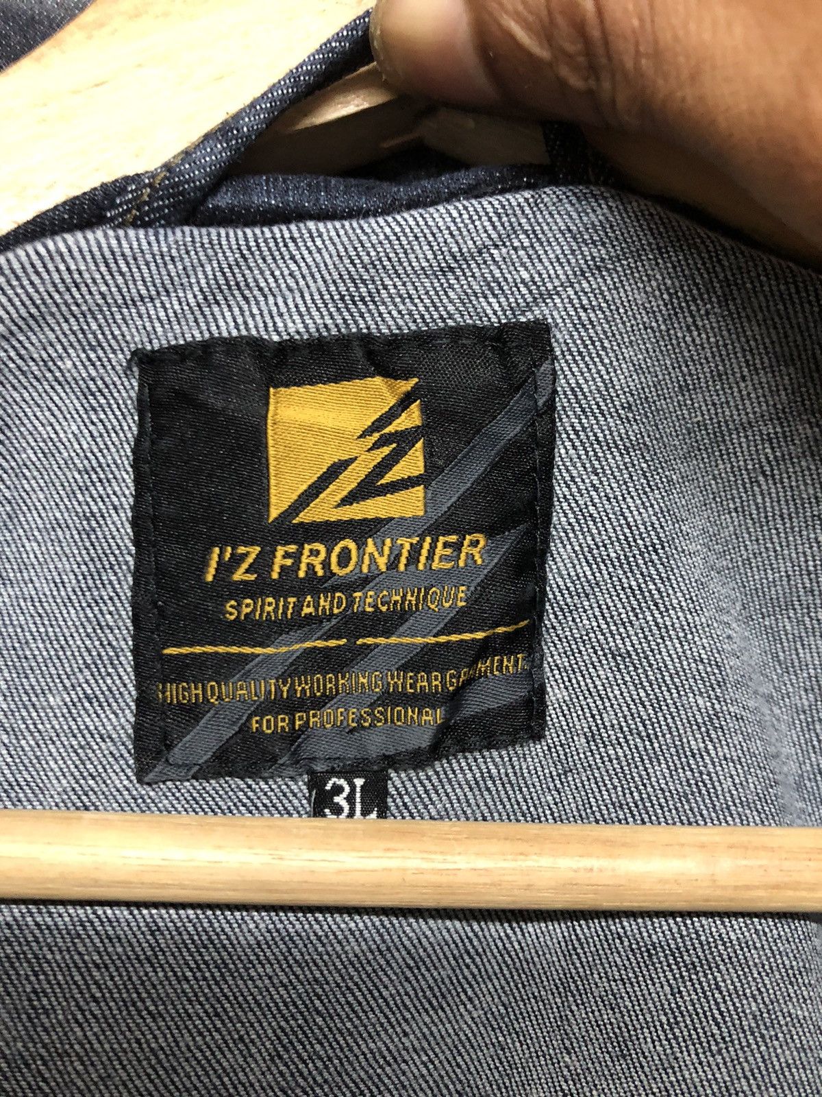 Japanese Brand I'Z Frontier Stretch Work Denim Jacket Size US L / EU 52-54 / 3 - 7 Thumbnail