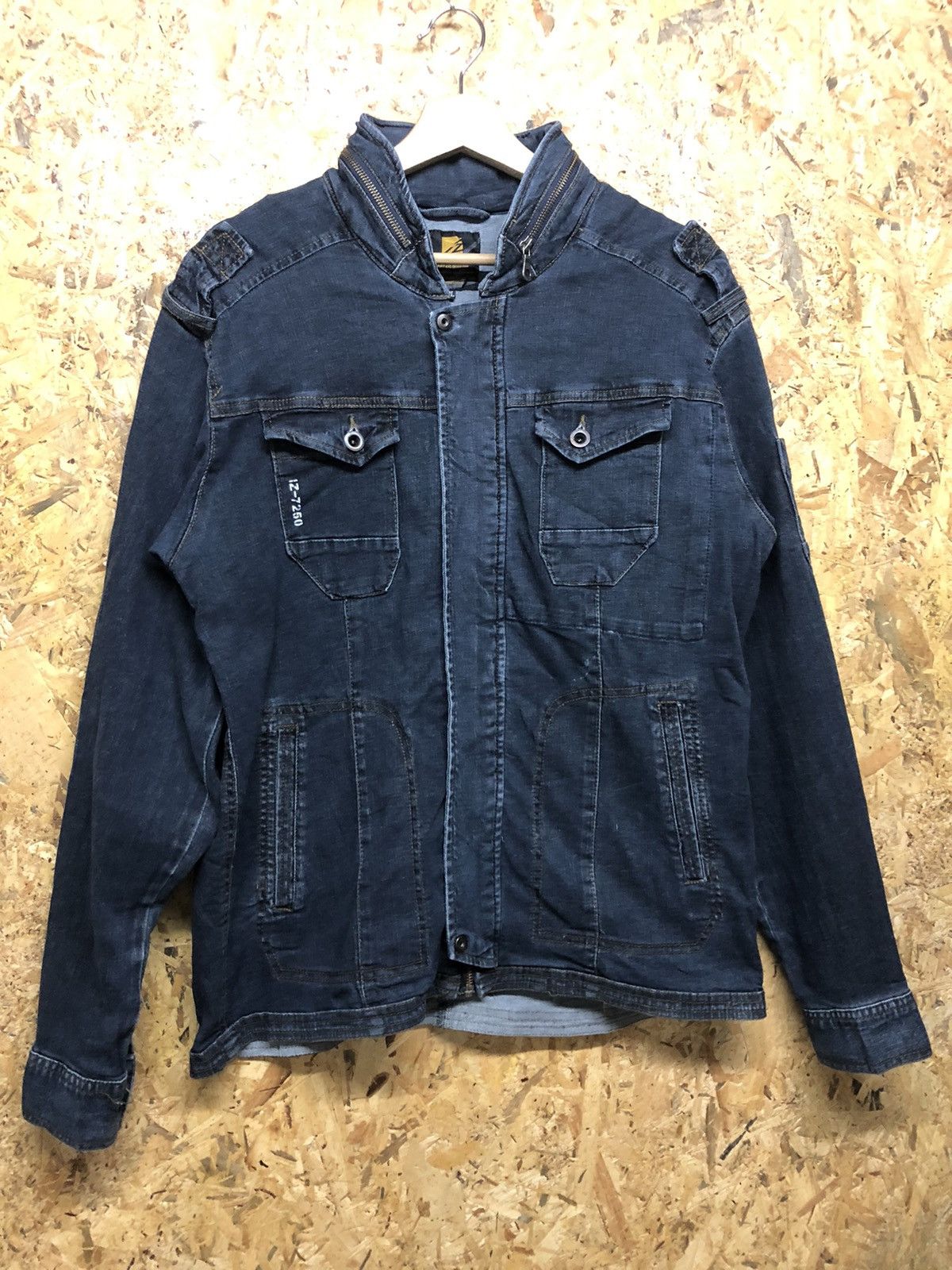 Japanese Brand I'Z Frontier Stretch Work Denim Jacket Size US L / EU 52-54 / 3 - 2 Thumbnail