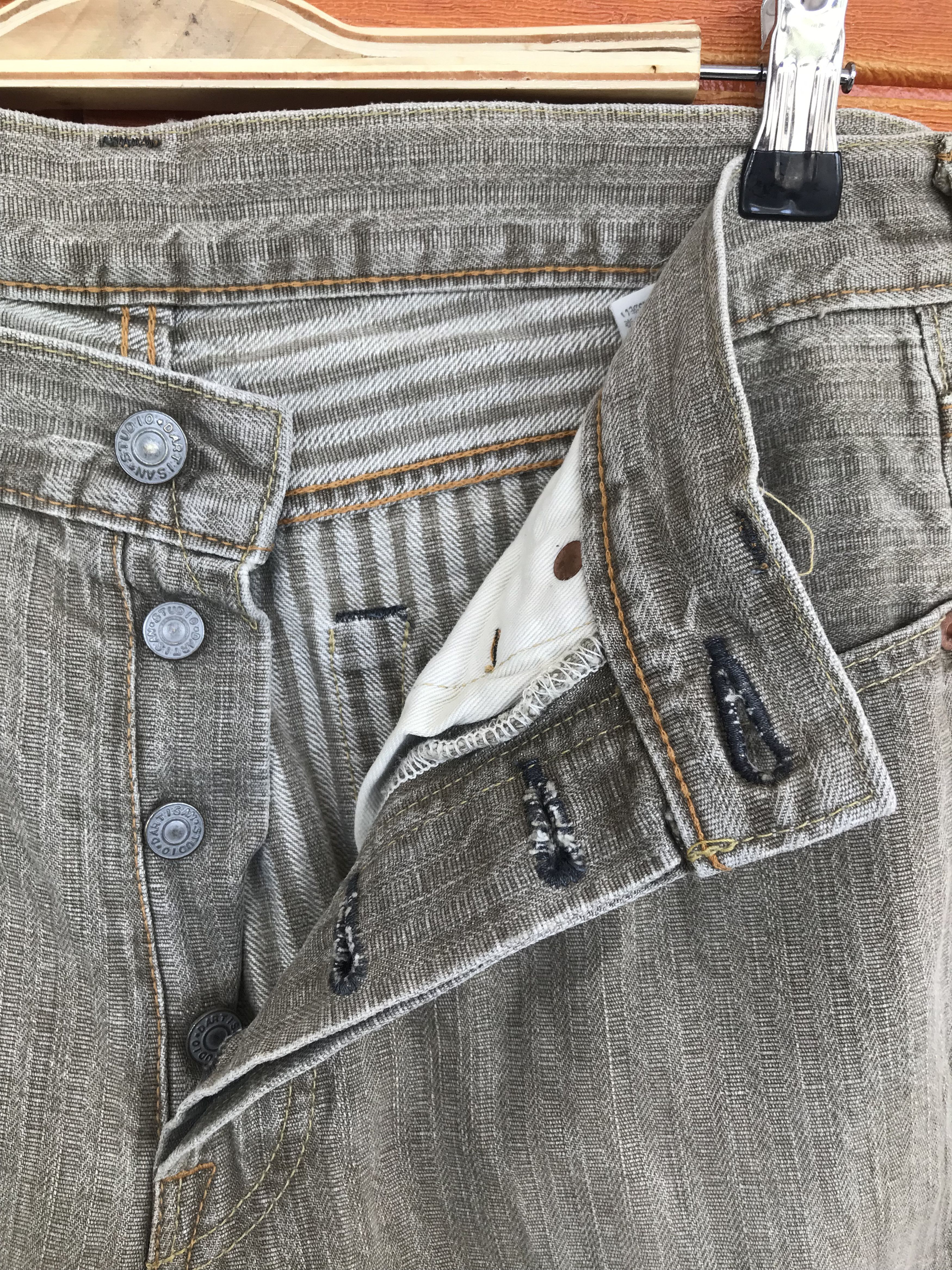 Studio D'Artisan Vintage 90s Studio D'artisan Japan Clawmark Faded Jeans Size US 30 / EU 46 - 12 Thumbnail