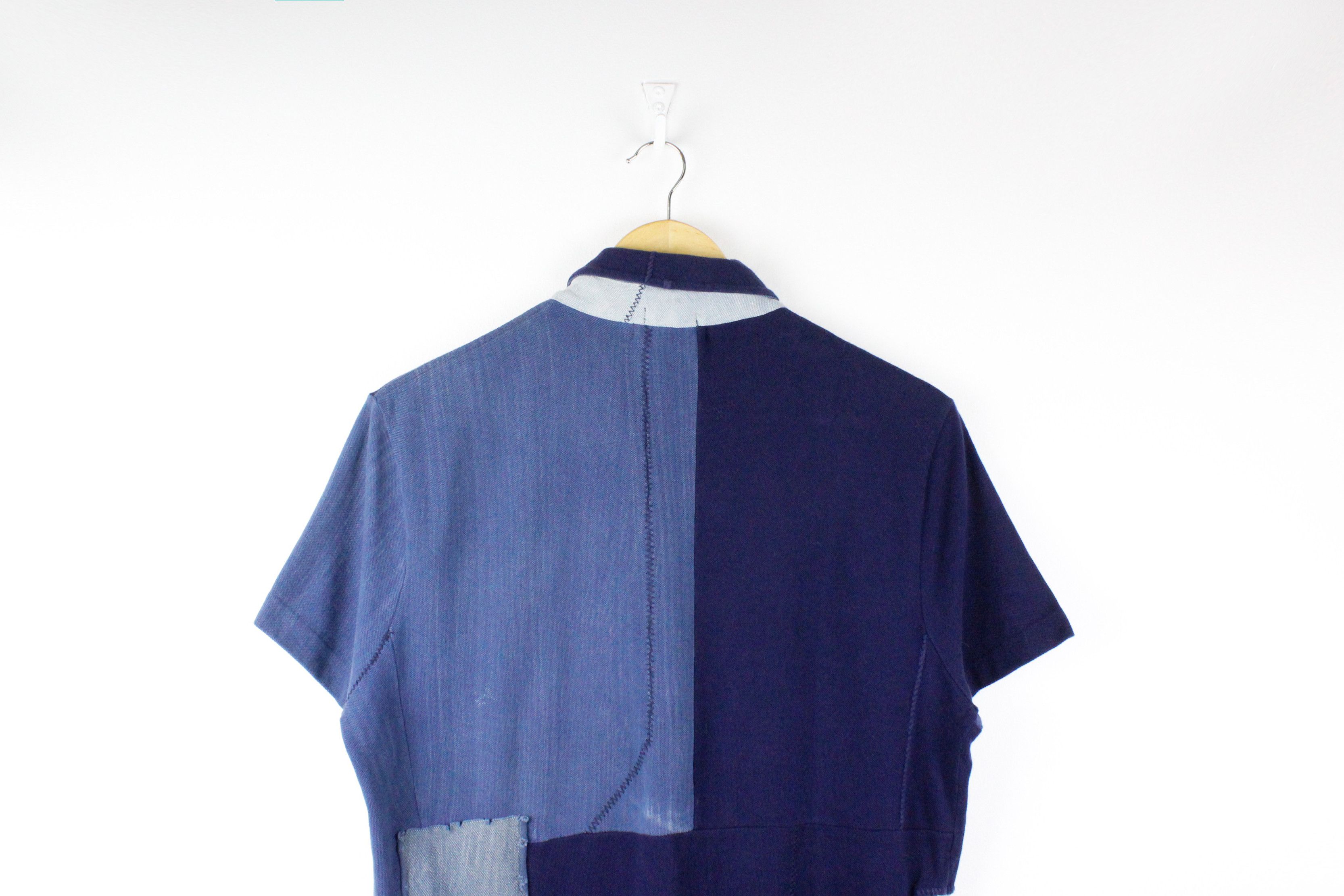 Indigo × Polo Ralph Lauren × Ralph Lauren Polo Ralph Lauren Logo Indigo Boro Patchwork Polo Shirt Size US M / EU 48-50 / 2 - 7 Thumbnail