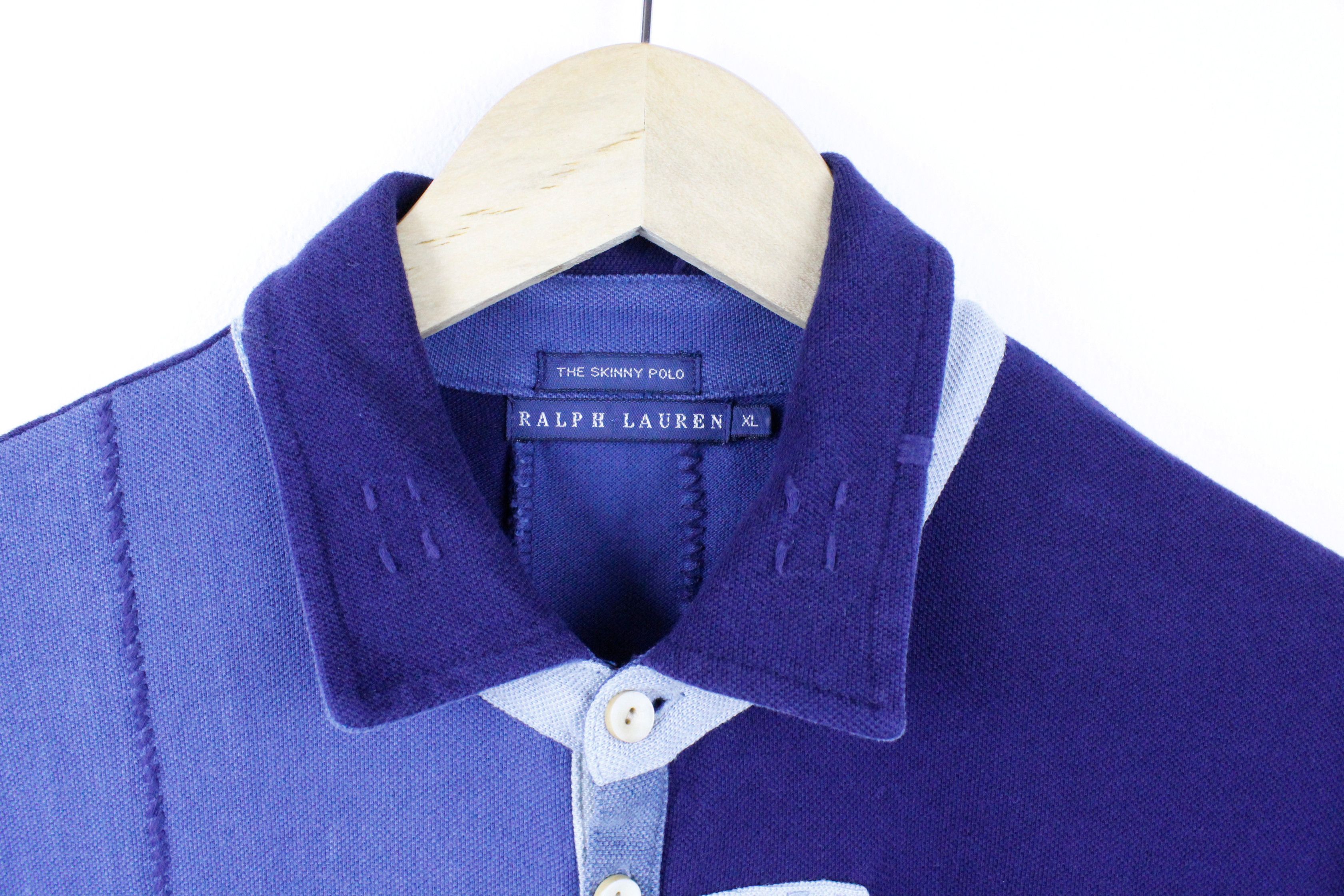 Indigo × Polo Ralph Lauren × Ralph Lauren Polo Ralph Lauren Logo Indigo Boro Patchwork Polo Shirt Size US M / EU 48-50 / 2 - 3 Thumbnail