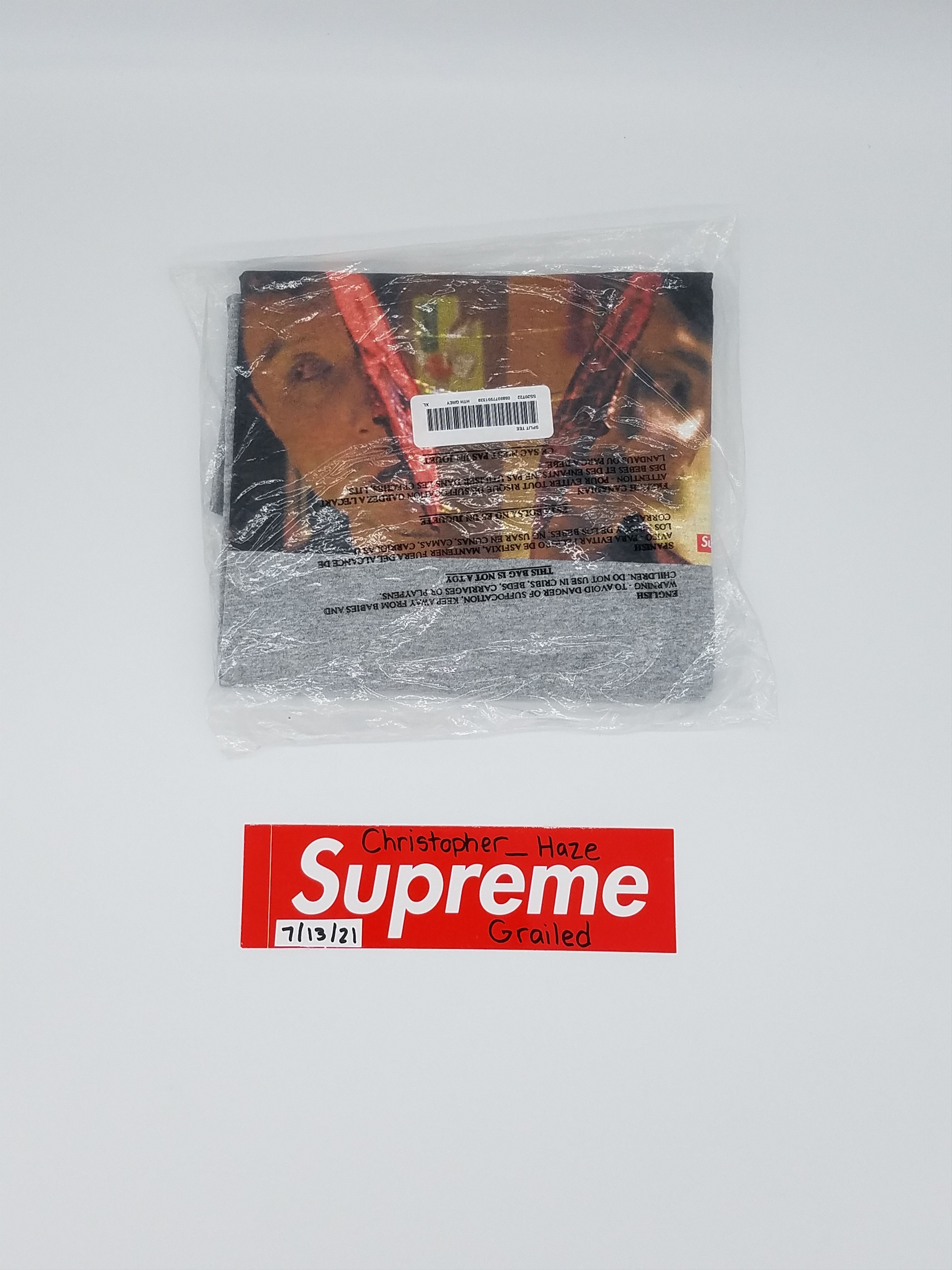 Supreme hotsell split tee