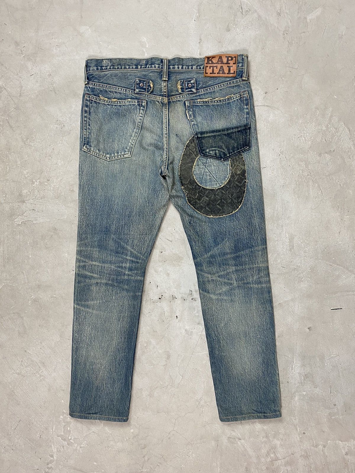 Kapital Kapital Leopard Patchwork Denim Jeans Size US 34 / EU 50 - 7 Thumbnail