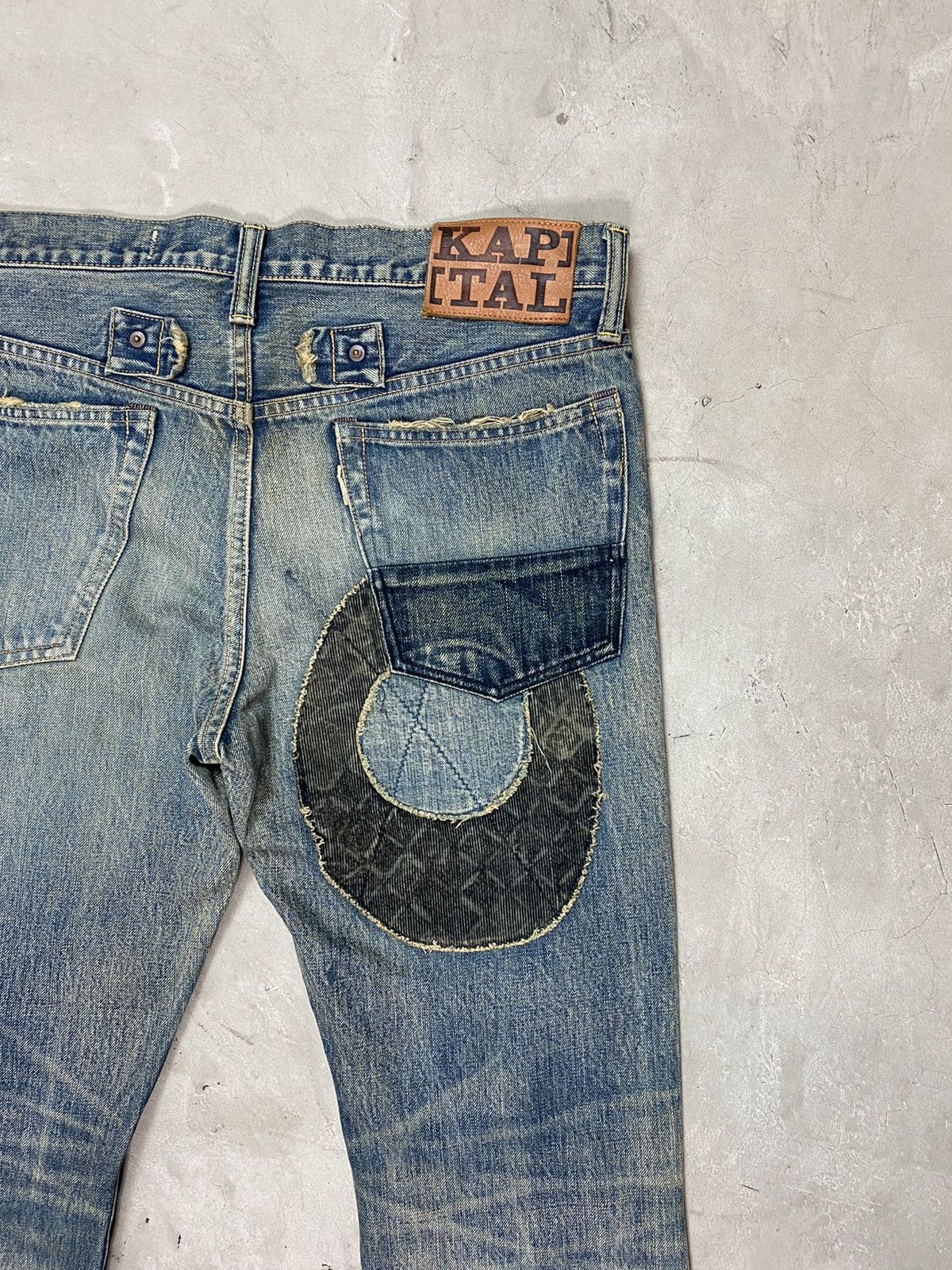 Kapital Kapital Leopard Patchwork Denim Jeans Size US 34 / EU 50 - 8 Thumbnail