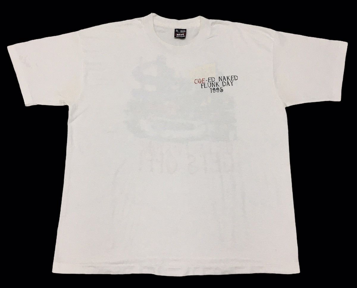 Fruit Of The Loom × Vintage Rare‼️🔥Vintage Coe-ed Naked Flunk Day 1995 T-Shirt Size US L / EU 52-54 / 3 - 2 Thumbnail