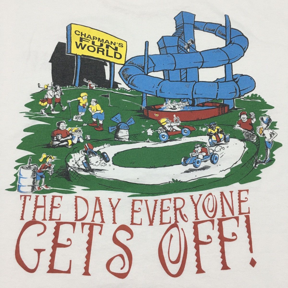 Fruit Of The Loom × Vintage Rare‼️🔥Vintage Coe-ed Naked Flunk Day 1995 T-Shirt Size US L / EU 52-54 / 3 - 5 Thumbnail
