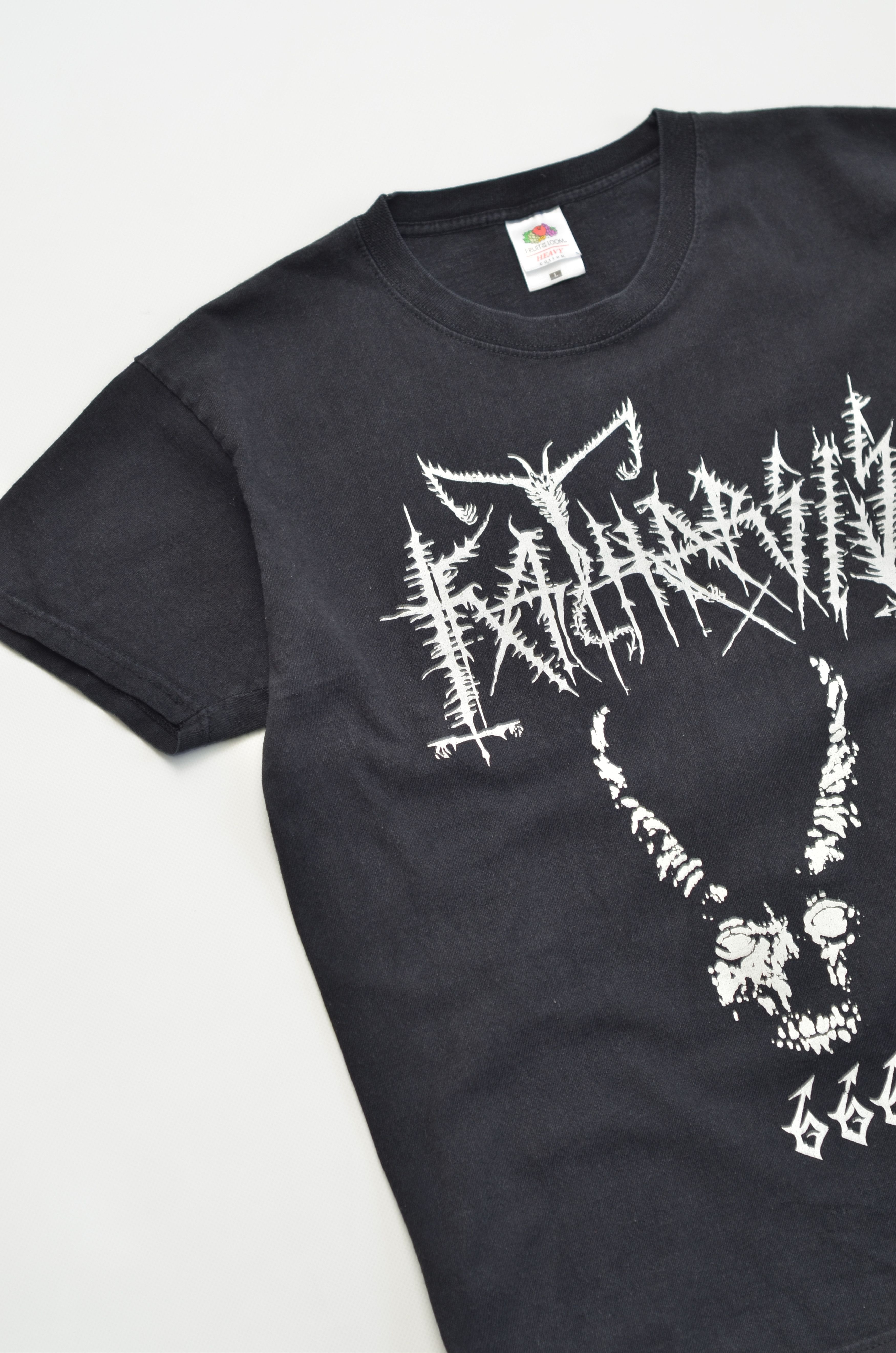 Band Tees × Vintage KATHARSIS 666 Vintage Retro Cotton Logo Tee Shirt Size US L / EU 52-54 / 3 - 1 Thumbnail