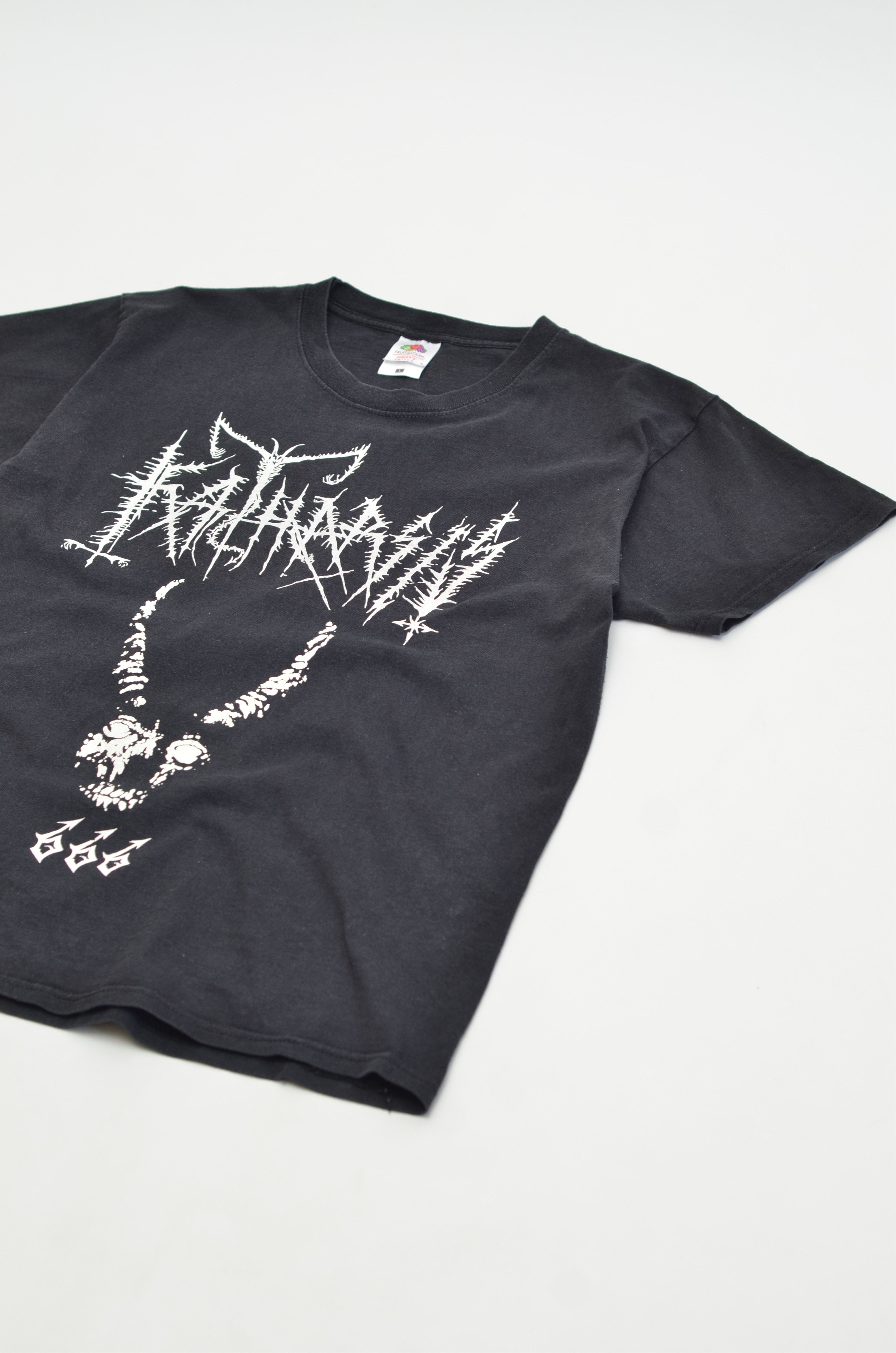 Band Tees × Vintage KATHARSIS 666 Vintage Retro Cotton Logo Tee Shirt Size US L / EU 52-54 / 3 - 4 Thumbnail