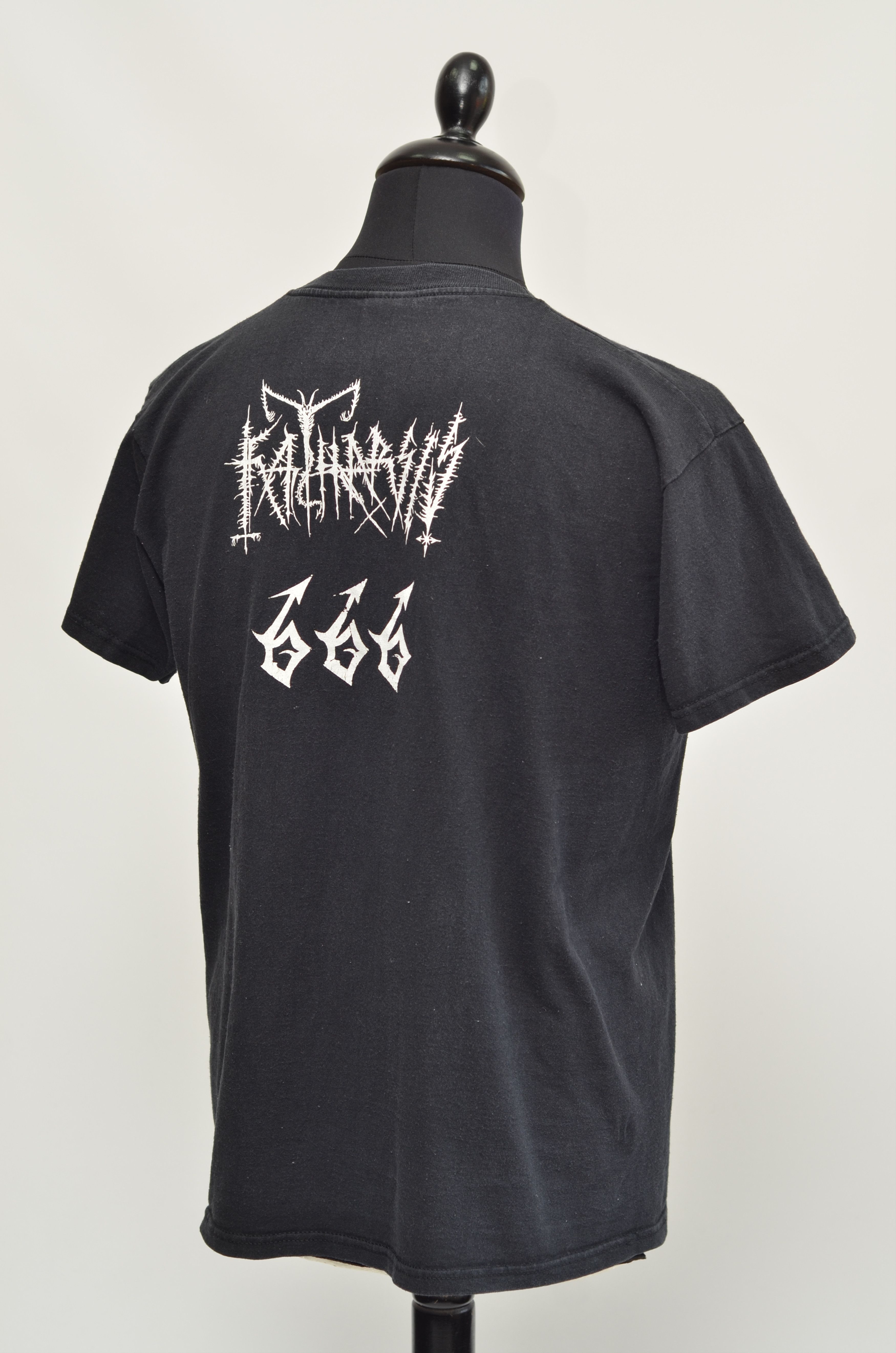 Band Tees × Vintage KATHARSIS 666 Vintage Retro Cotton Logo Tee Shirt Size US L / EU 52-54 / 3 - 10 Thumbnail