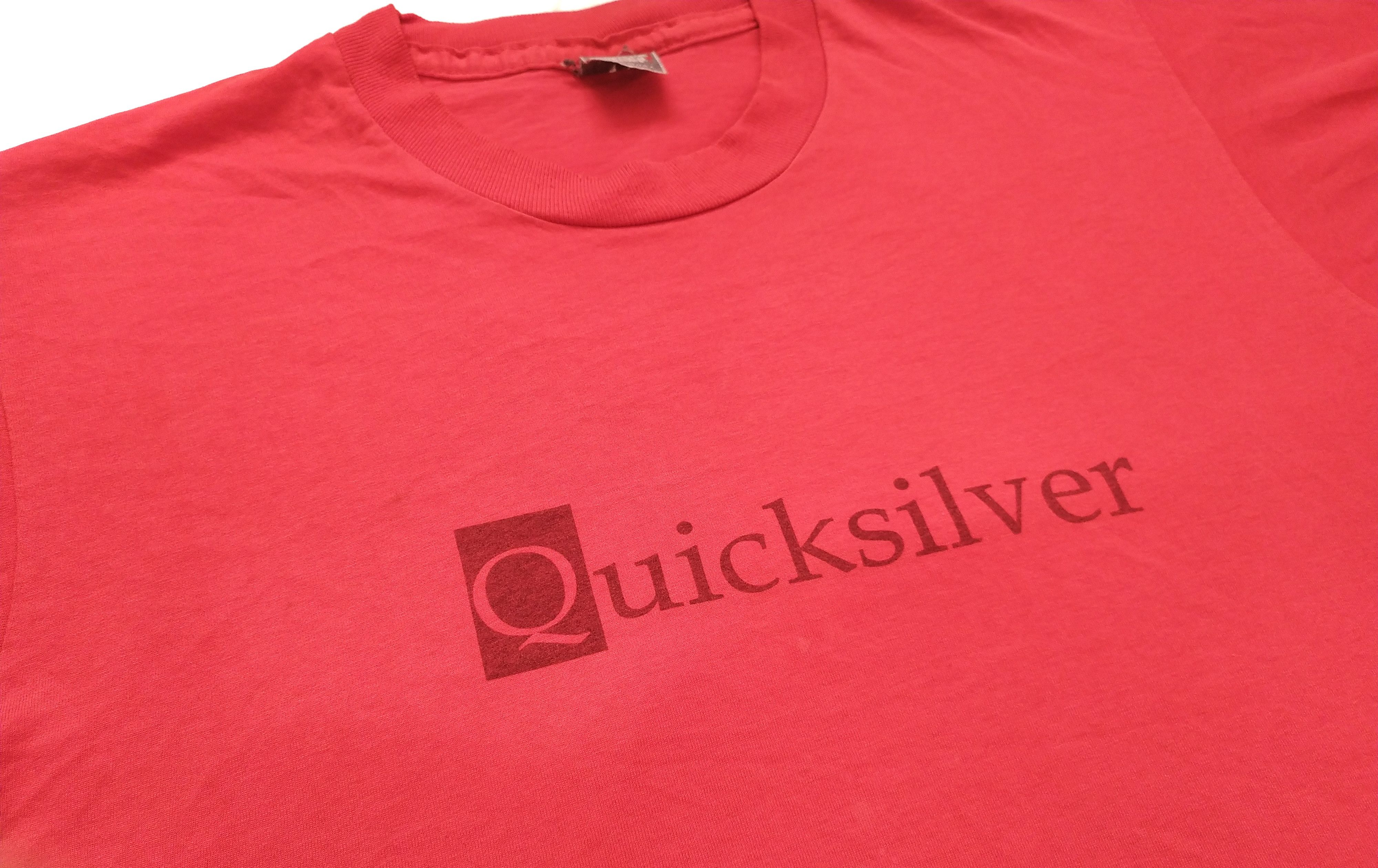 Quicksilver × Vintage Quicksilver 90s rare vintage logo t shirt barrier reef Size US L / EU 52-54 / 3 - 3 Thumbnail