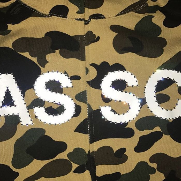 Bape Bape X Assc Swarovski Zip Up | Grailed