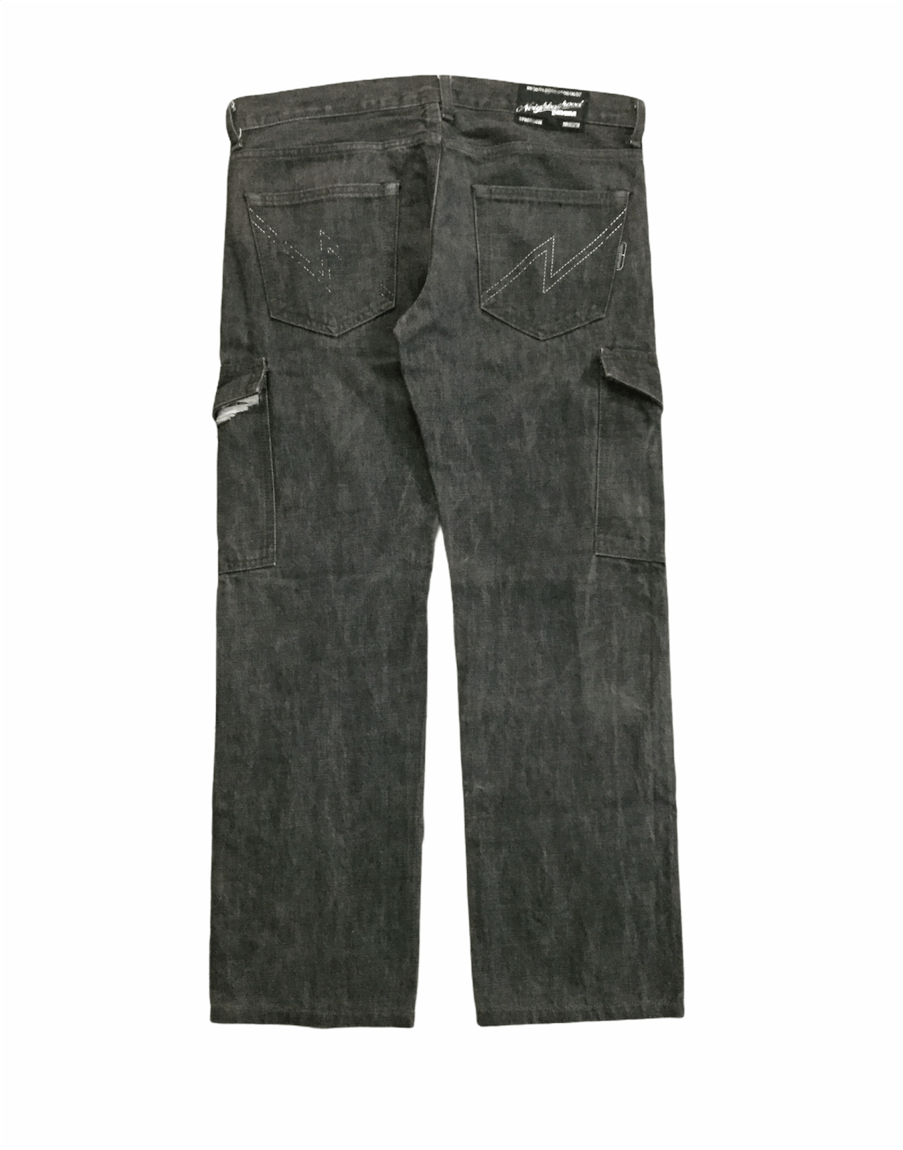 Image of Ss02 Neighborhood Selvedge Cargos Pants in Grey, Men's (Size 33)