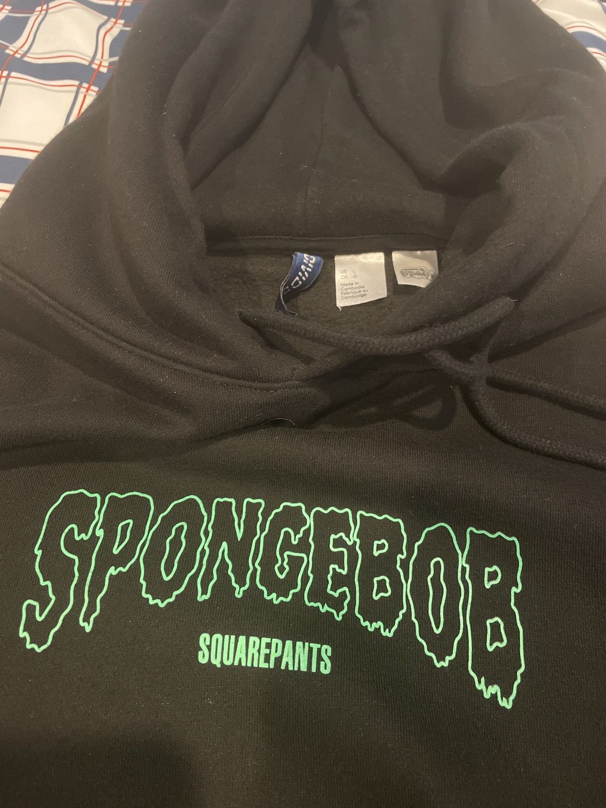 H M Spongebob hoodie hash slinging slasher Grailed