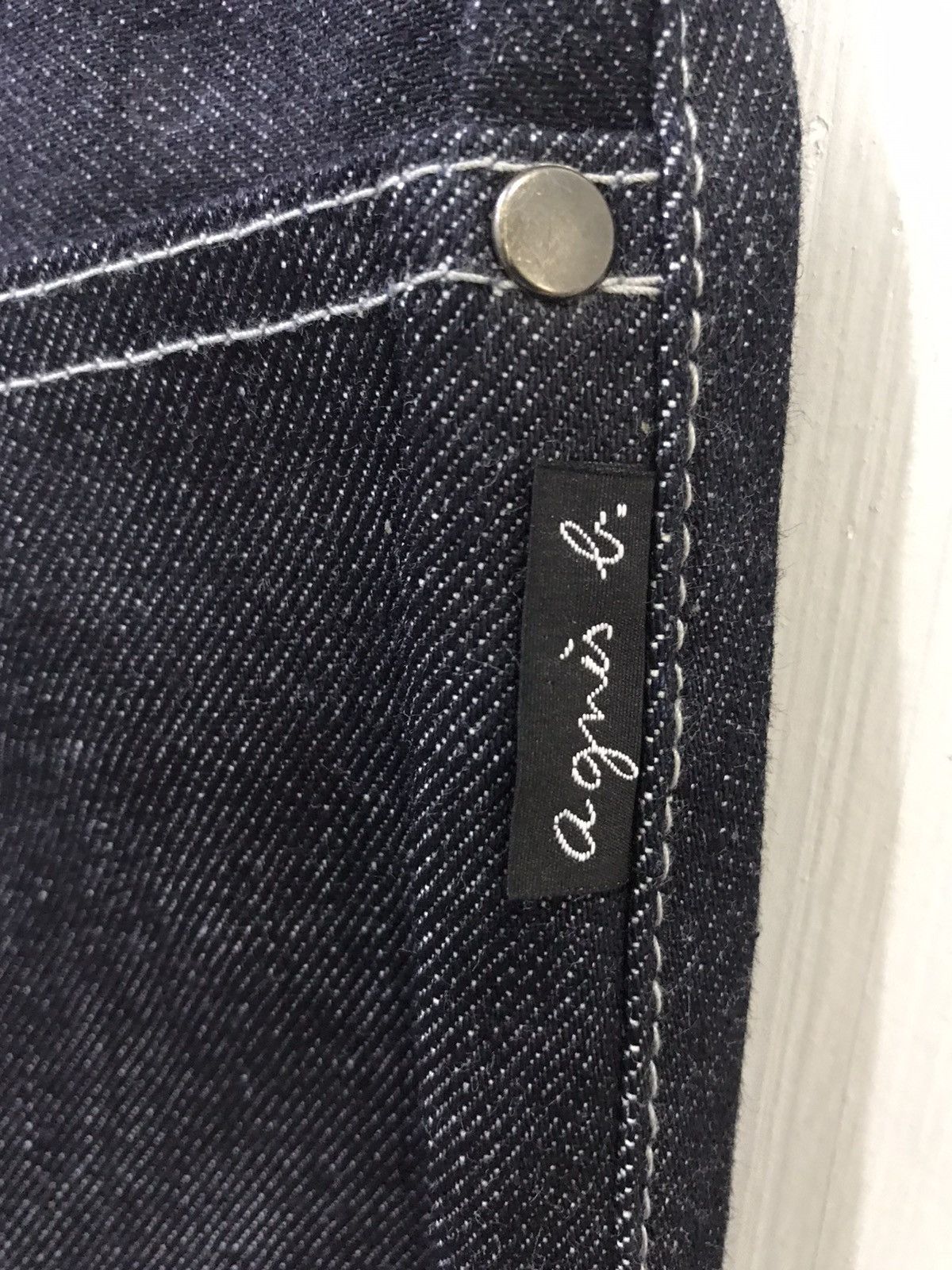 Designer × agnes b. Agnes B French Designer Luxury Brand Red Selvedge Denim Size US 33 - 5 Thumbnail