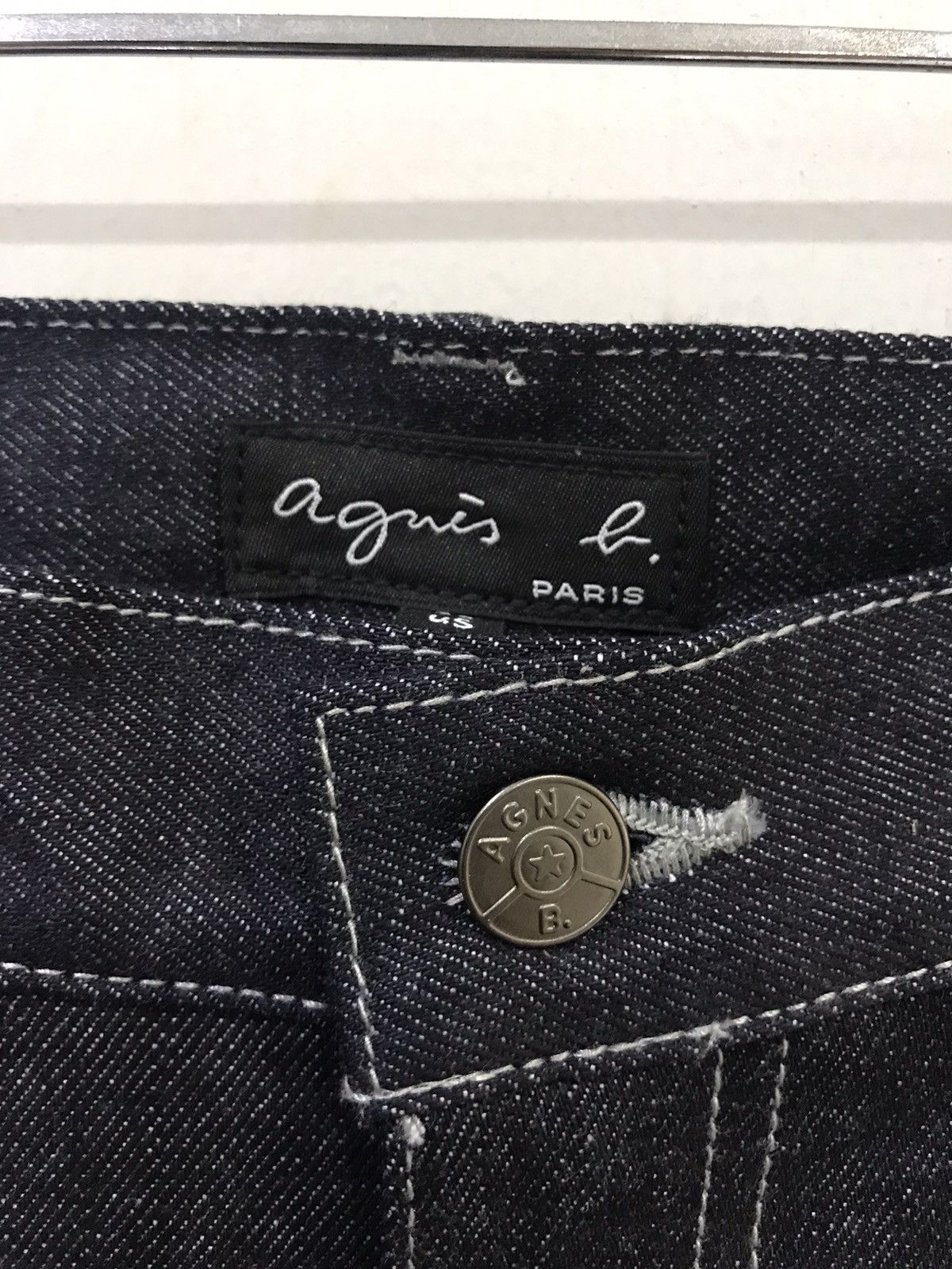 Designer × agnes b. Agnes B French Designer Luxury Brand Red Selvedge Denim Size US 33 - 6 Thumbnail