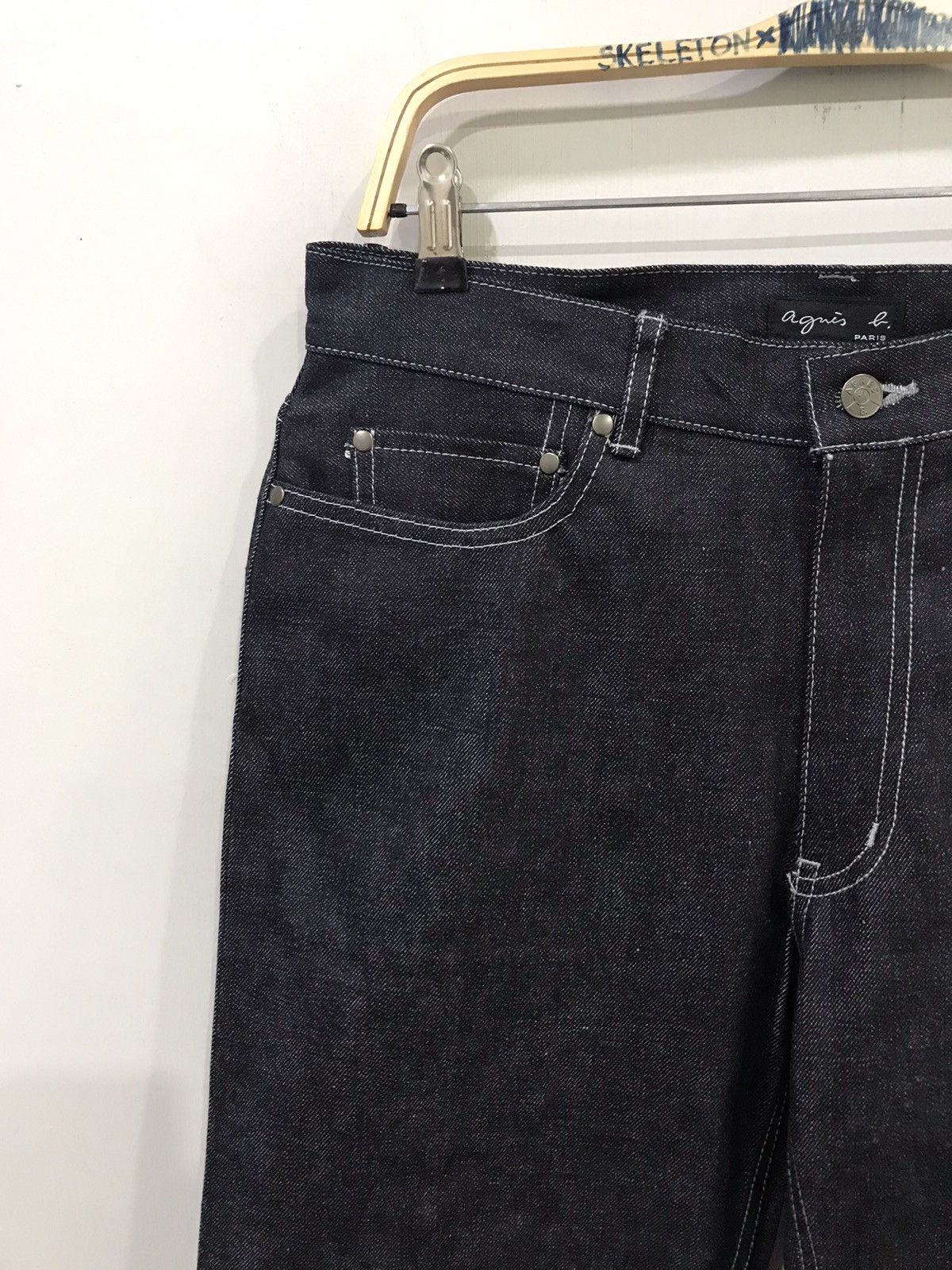 Designer × agnes b. Agnes B French Designer Luxury Brand Red Selvedge Denim Size US 33 - 3 Thumbnail