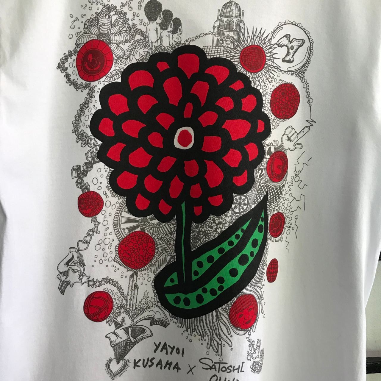 Japanese Brand 🔥 Vintage 90's Yayoi Kusama x Satoshi Ohno Tee Size US S / EU 44-46 / 1 - 2 Thumbnail