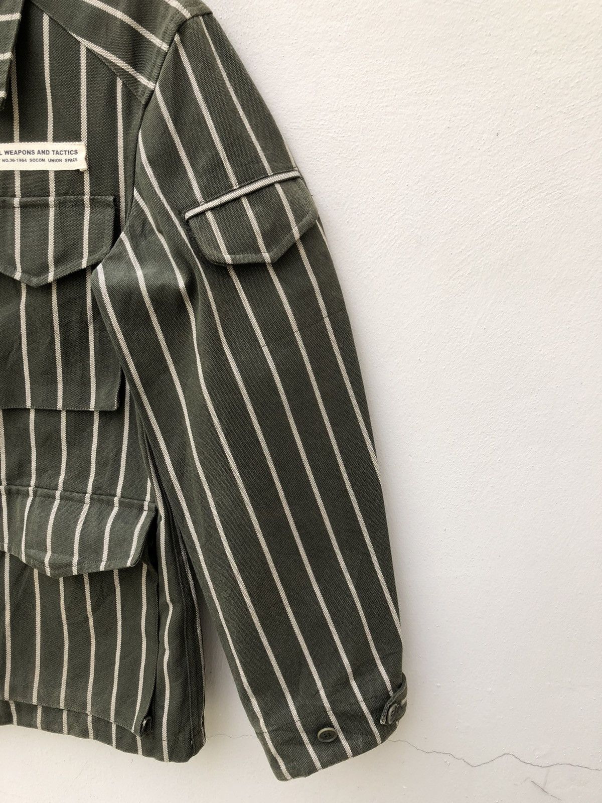 Vintage Japan Brand SOCOM Union Space Striped Field Jacket Size US M / EU 48-50 / 2 - 4 Thumbnail