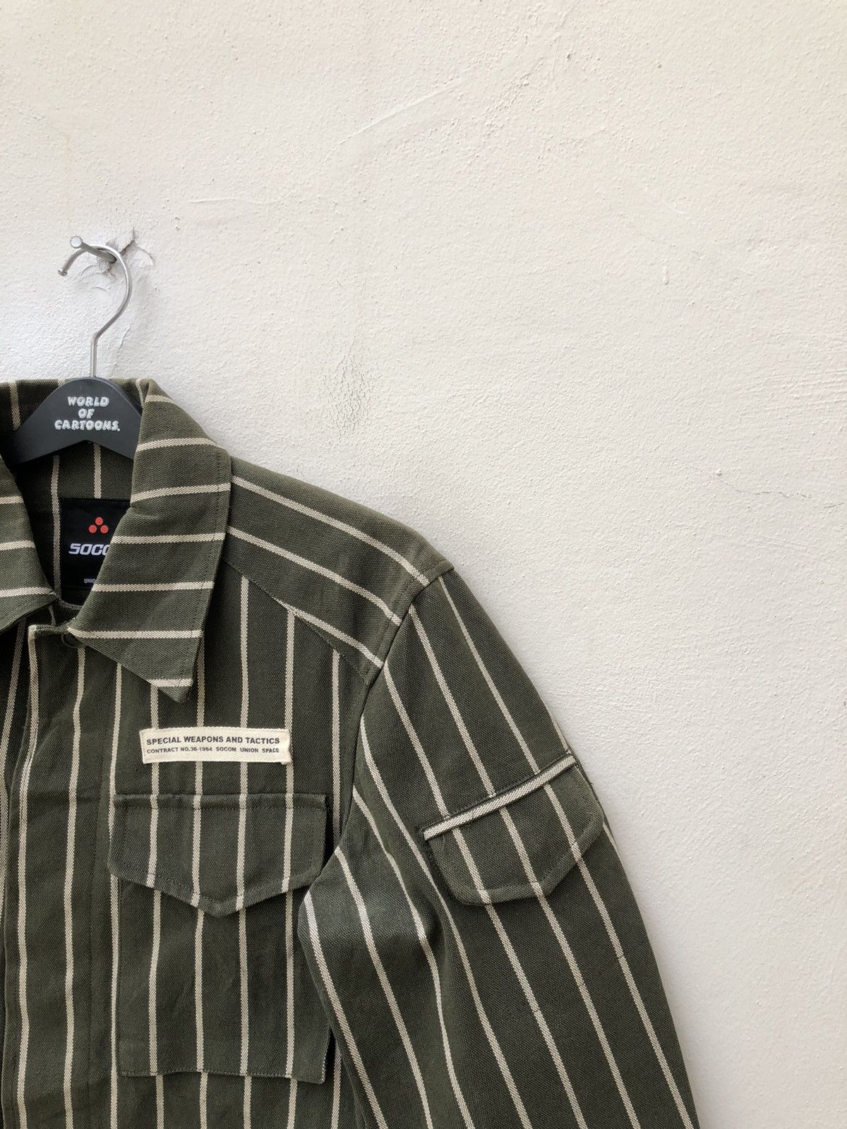 Vintage Japan Brand SOCOM Union Space Striped Field Jacket Size US M / EU 48-50 / 2 - 3 Thumbnail